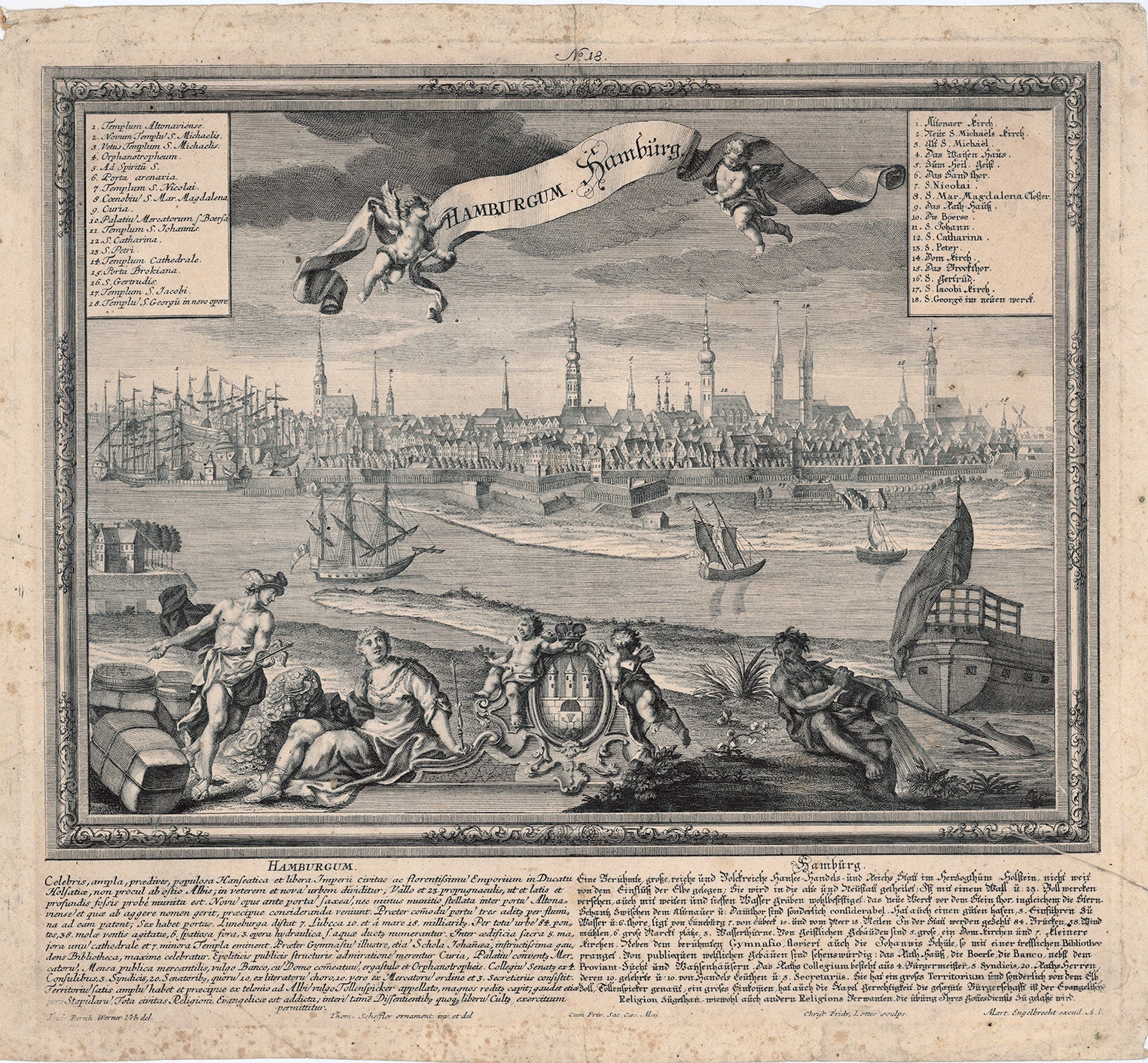 Hamburg um das Jahr 1740 von Werner Engelbrecht, F.B. (Author)