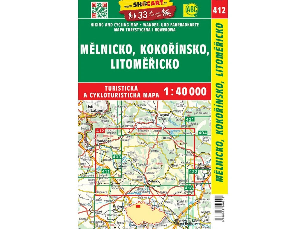 Tschechien 1:40.000 Wanderkarten ShoCart