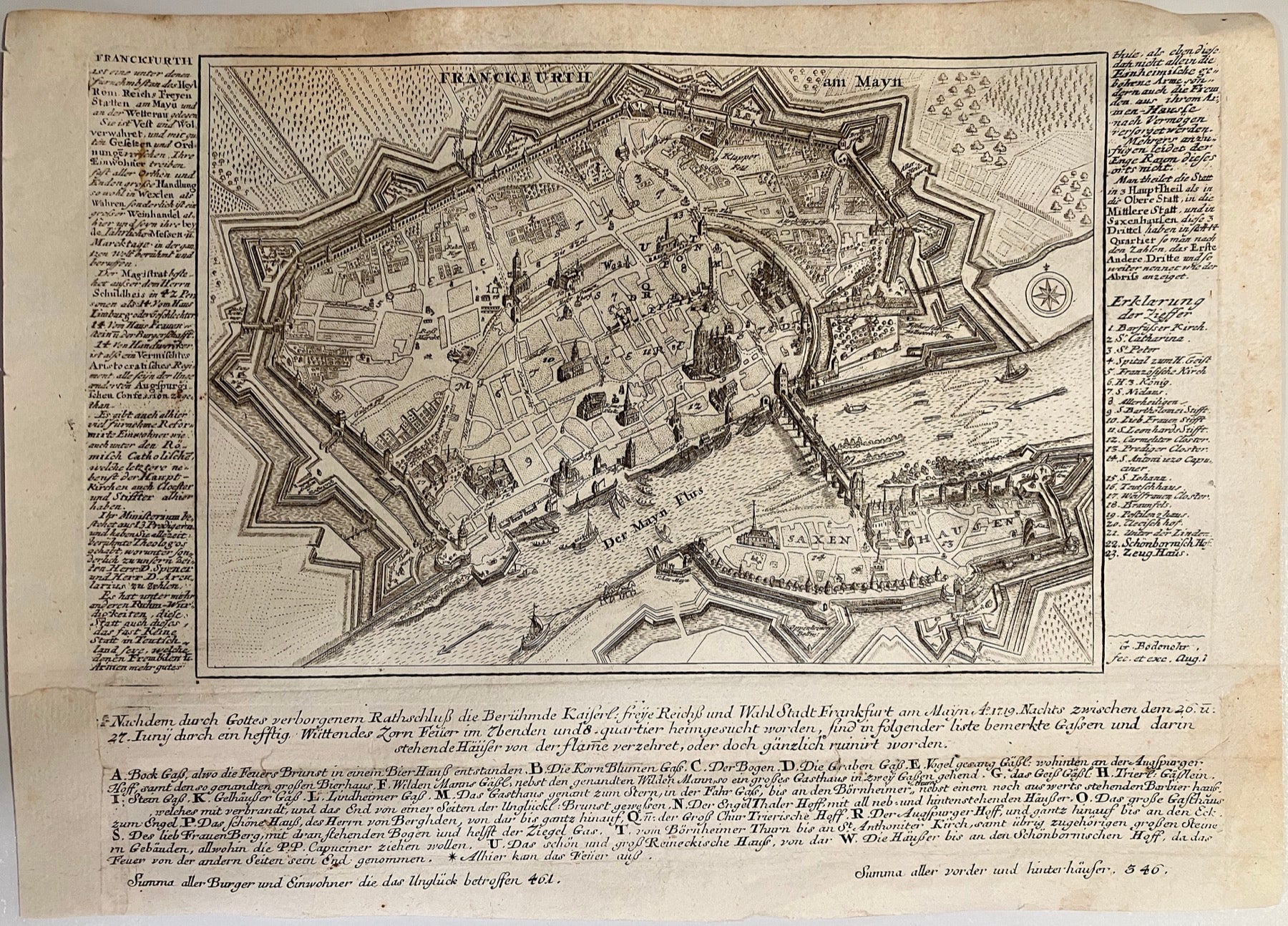 Frankfurt am Main im Jahr 1725 von Gabriel Bodenehr