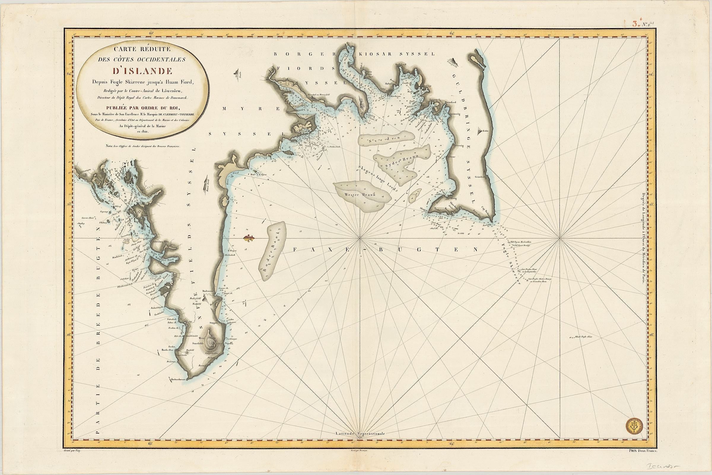 Island im Jahr 1822 von Dépôt des cartes et planes de la Marine