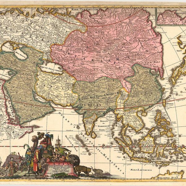 Asien im Jahr 1705 von Nicolaas Witsen