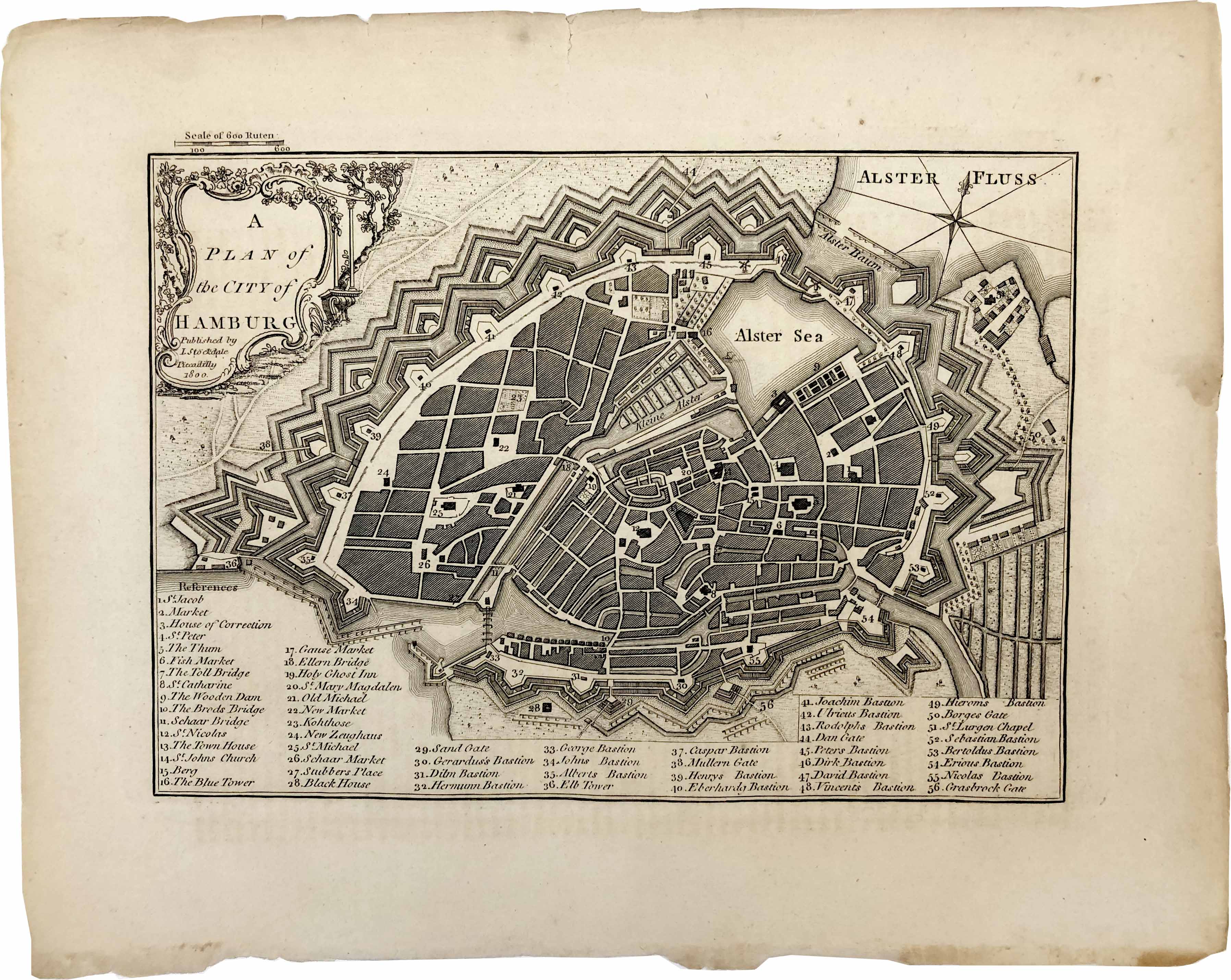 Hamburg im Jahr 1800 von John Stockdale