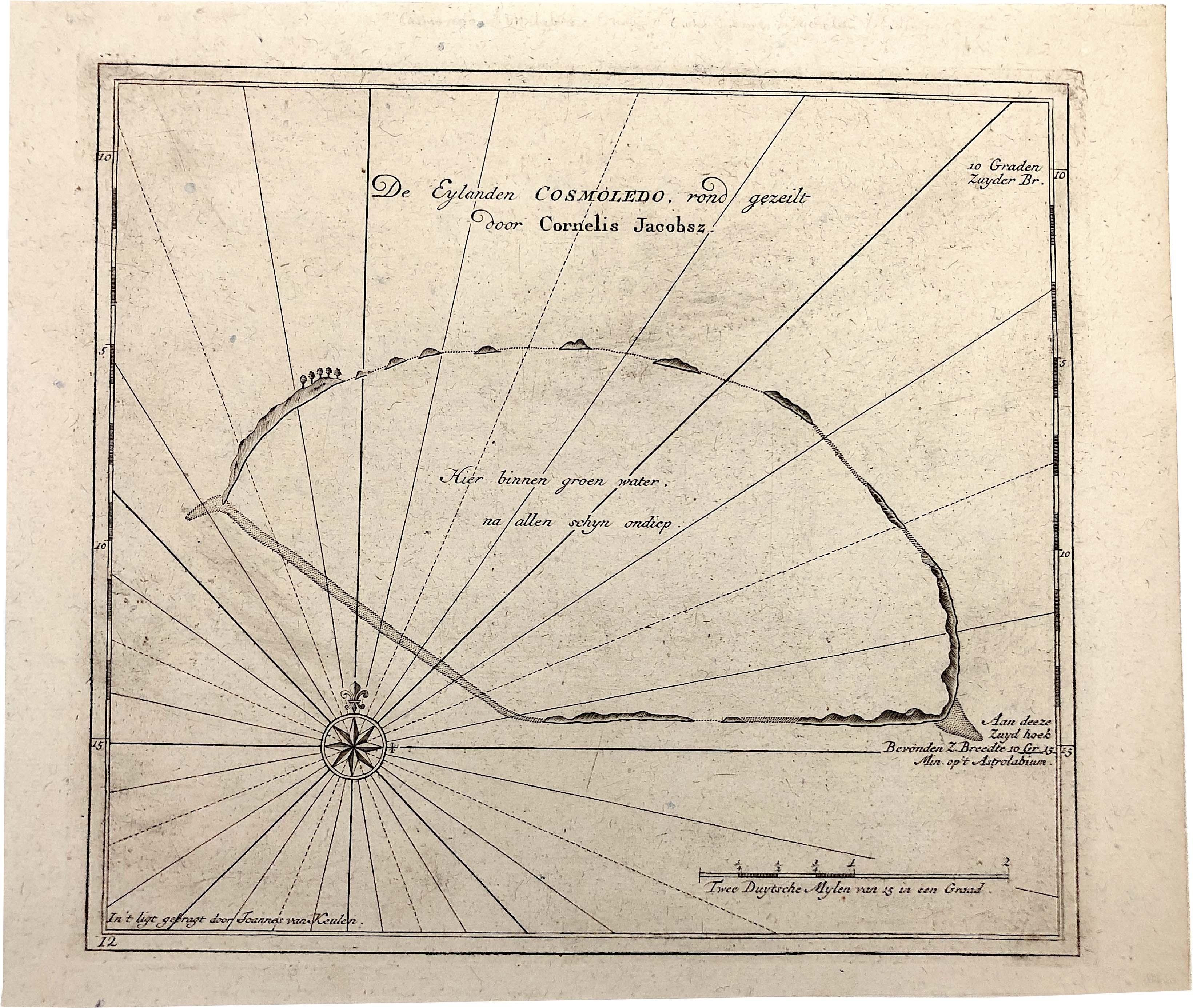 Seychellen im Jahr 1753 von Johannes van Keulen