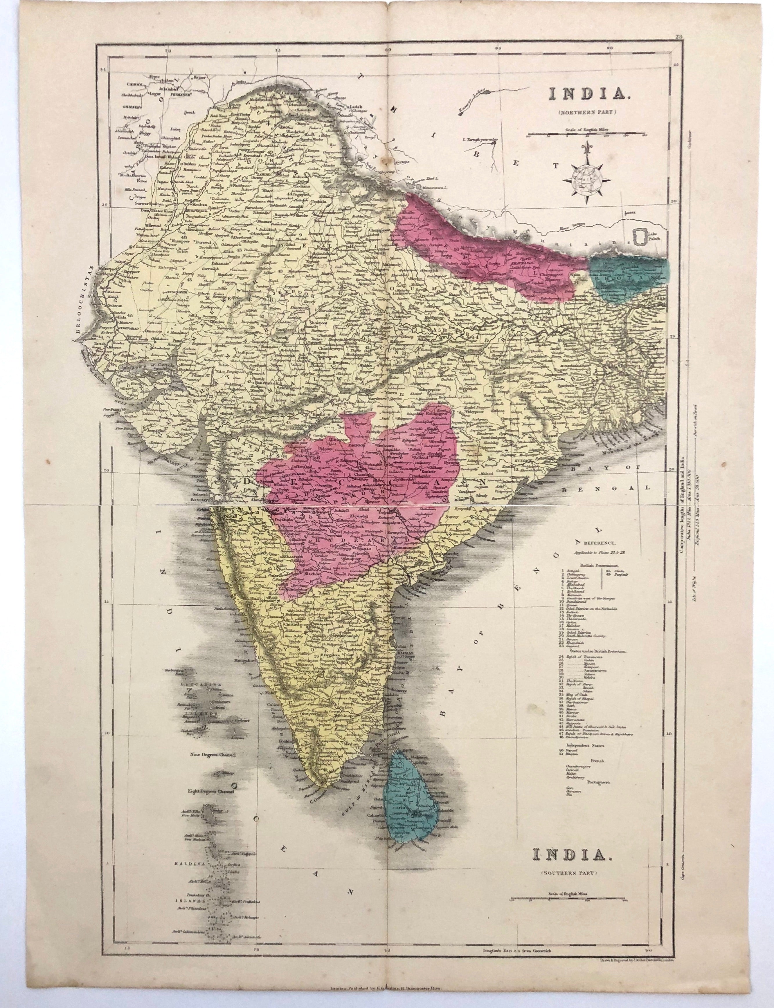 Indien um das Jahr 1850 von Henry George Collins