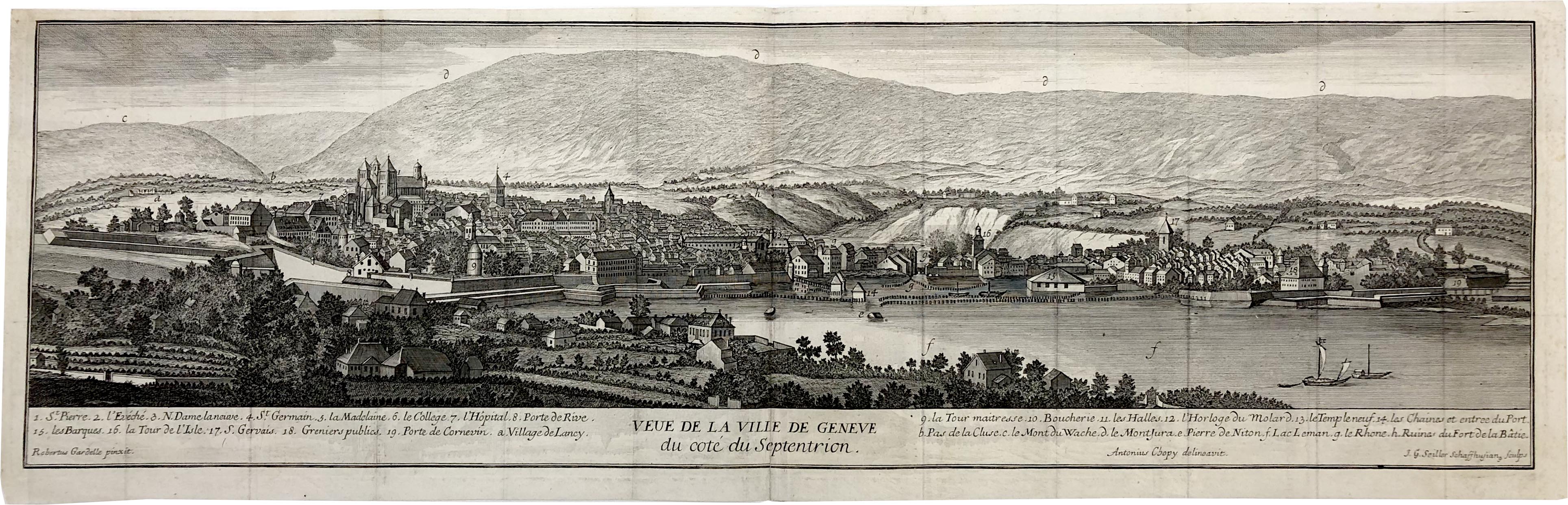 Schweiz im Jahr 1730 von Antoine Chopy