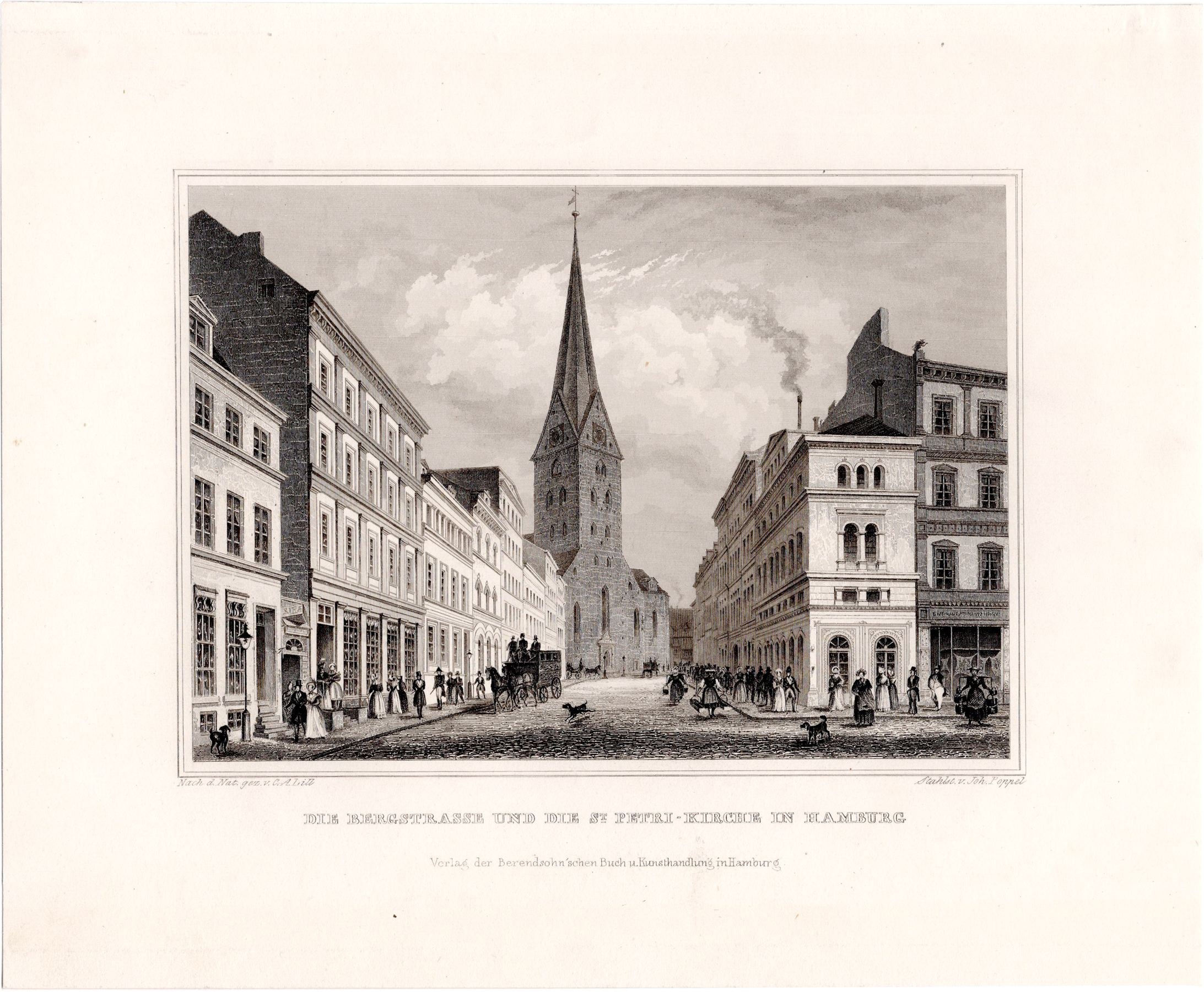 Hamburg in der Zeit um 1850 von Carl Alexander Lill