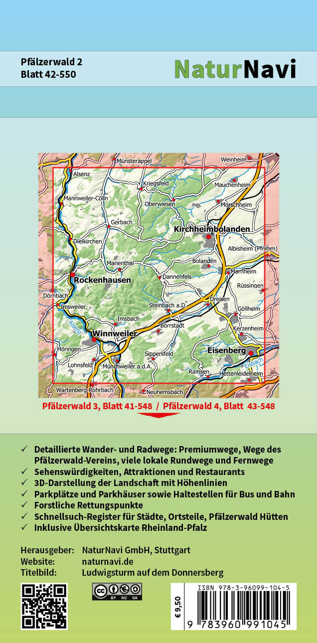 Pfälzerwald 2 - Wanderkarte 1:25.000