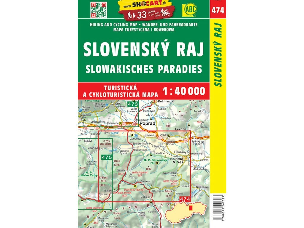 Slowakei 1:40.000 Wanderkarten ShoCart