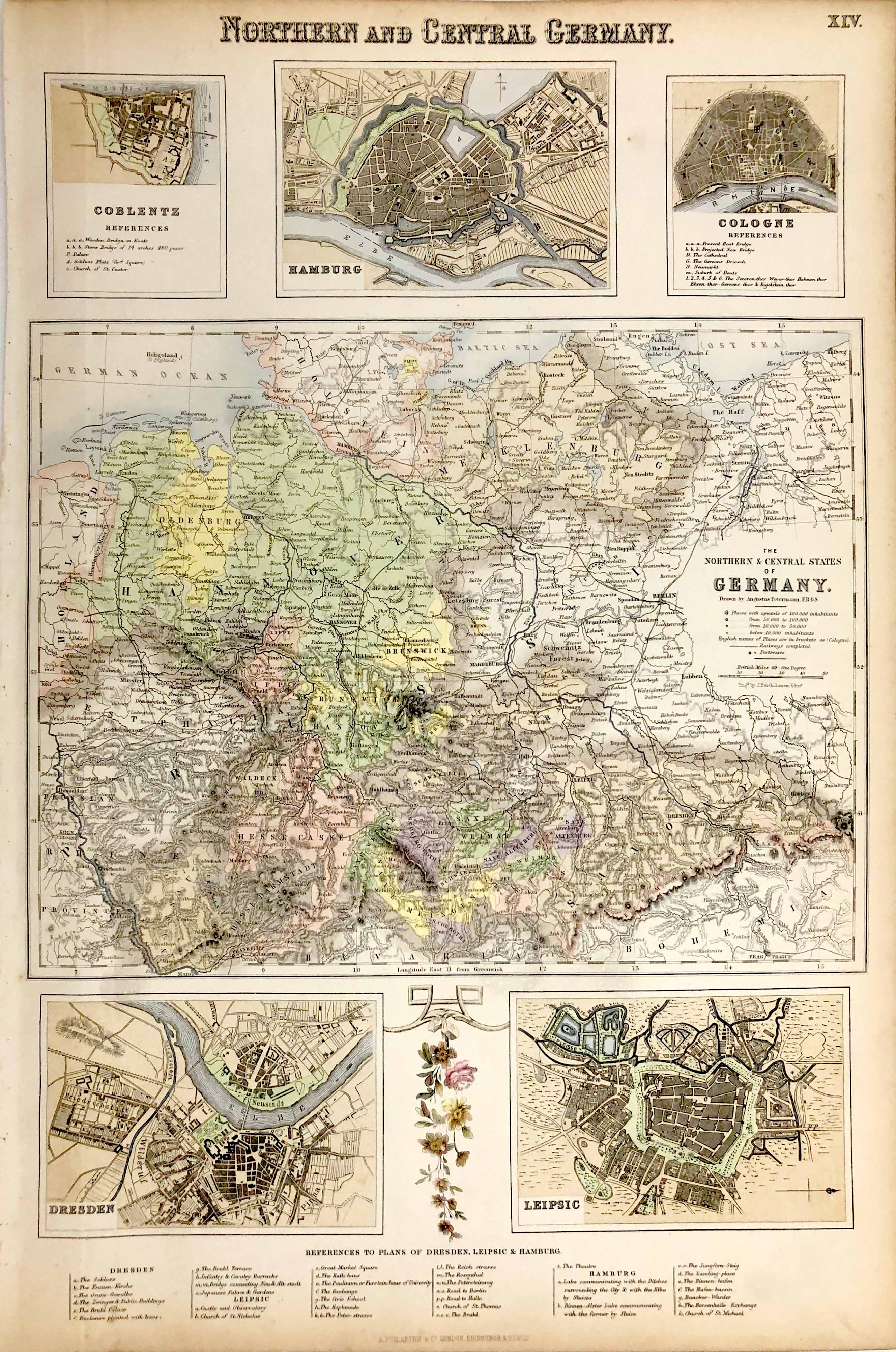 Deutschland um das Jahr 1872 von August Petermann