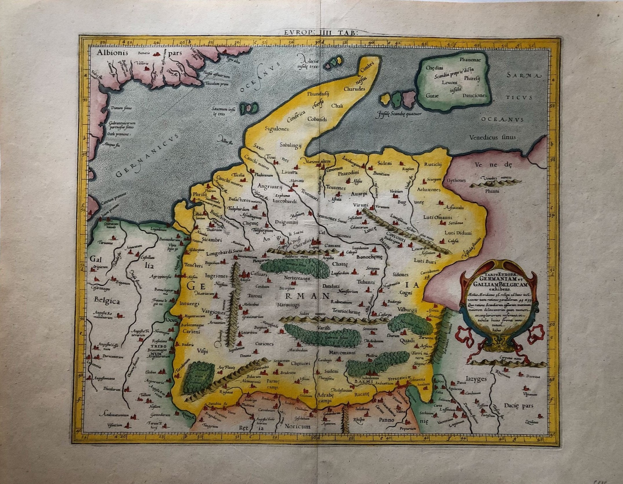 Deutschland um das Jahr 1698 von Gerard Mercator