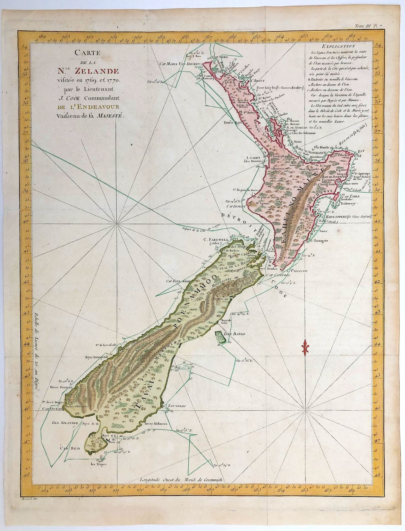 Neuseeland im Jahr 1774 von Robert Bénard & James Cook