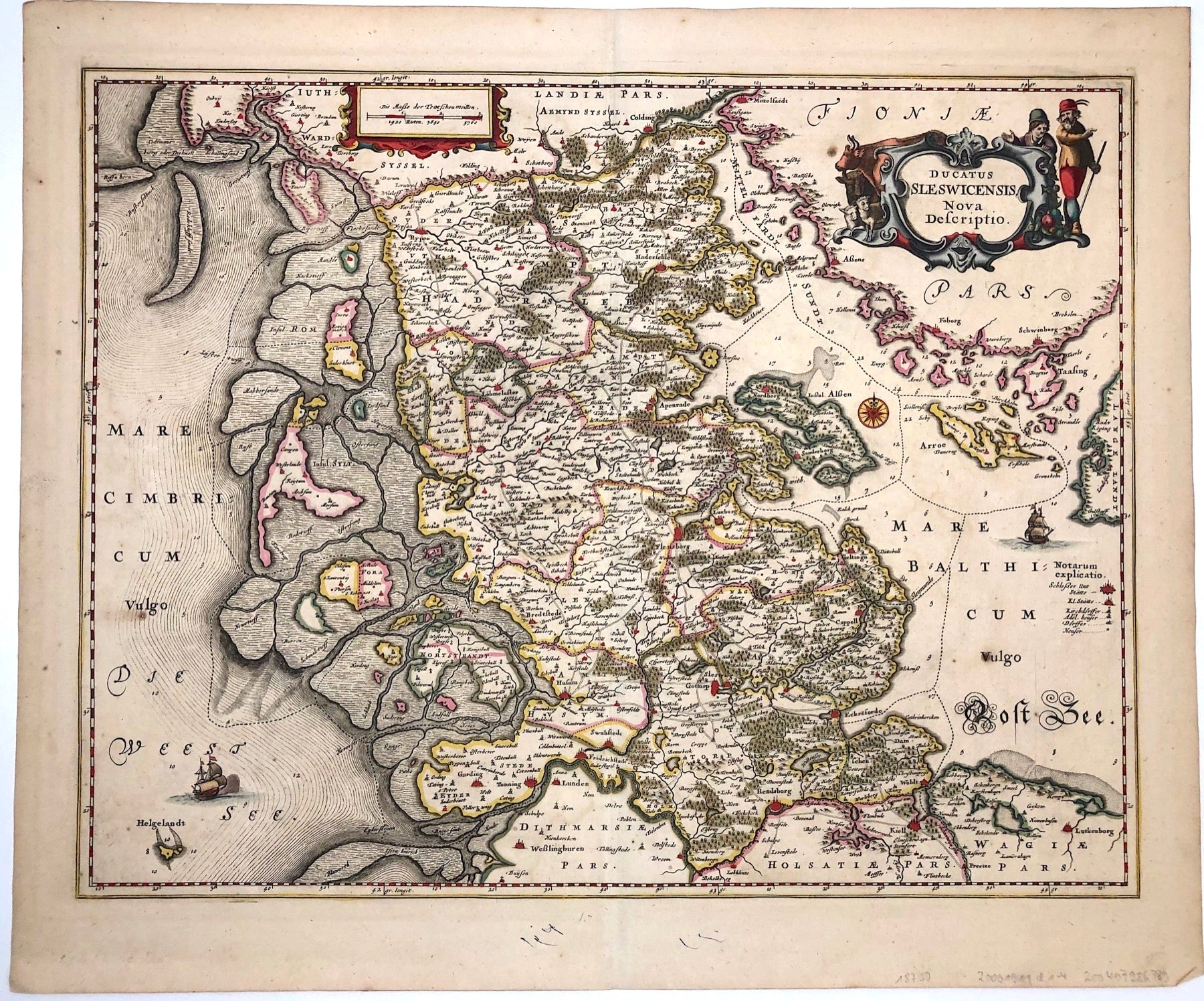 Schleswig Holstein im Jahr 1680 von Jan Janssonius