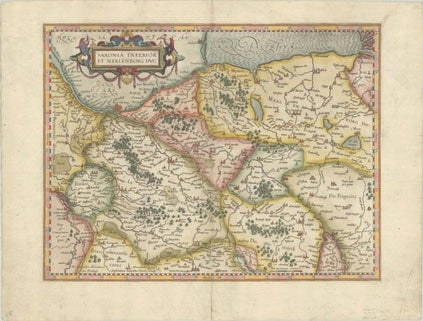 Niedersachsen & Mecklenburg um das Jahr 1632 von Gerard Mercator & Jodocus Hondius