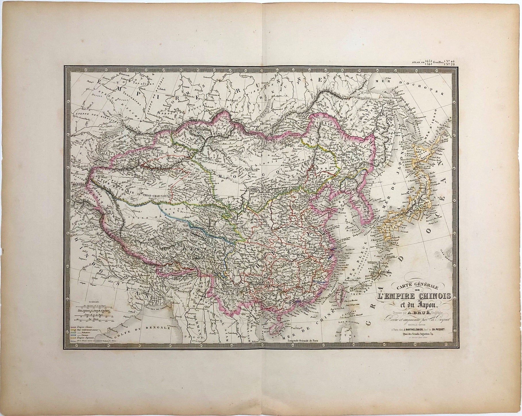 China,Taiwan & Japan um das Jahr 1860 von Adrien Hubert Brué