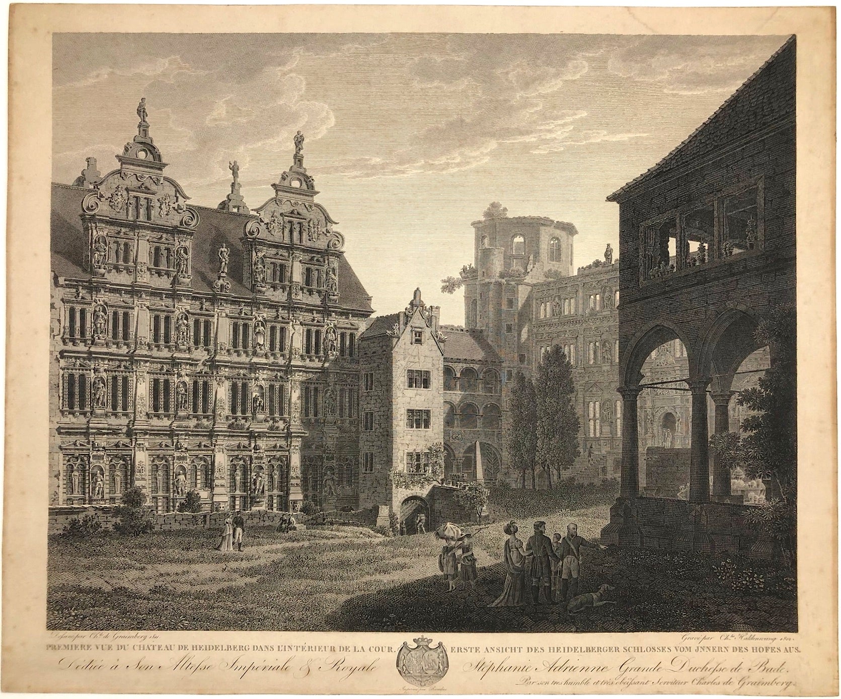 Heidelberger Schloss im Jahr 1812