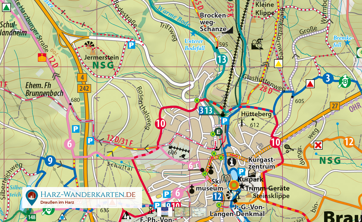 Luchskarte Braunlage 1:30.000