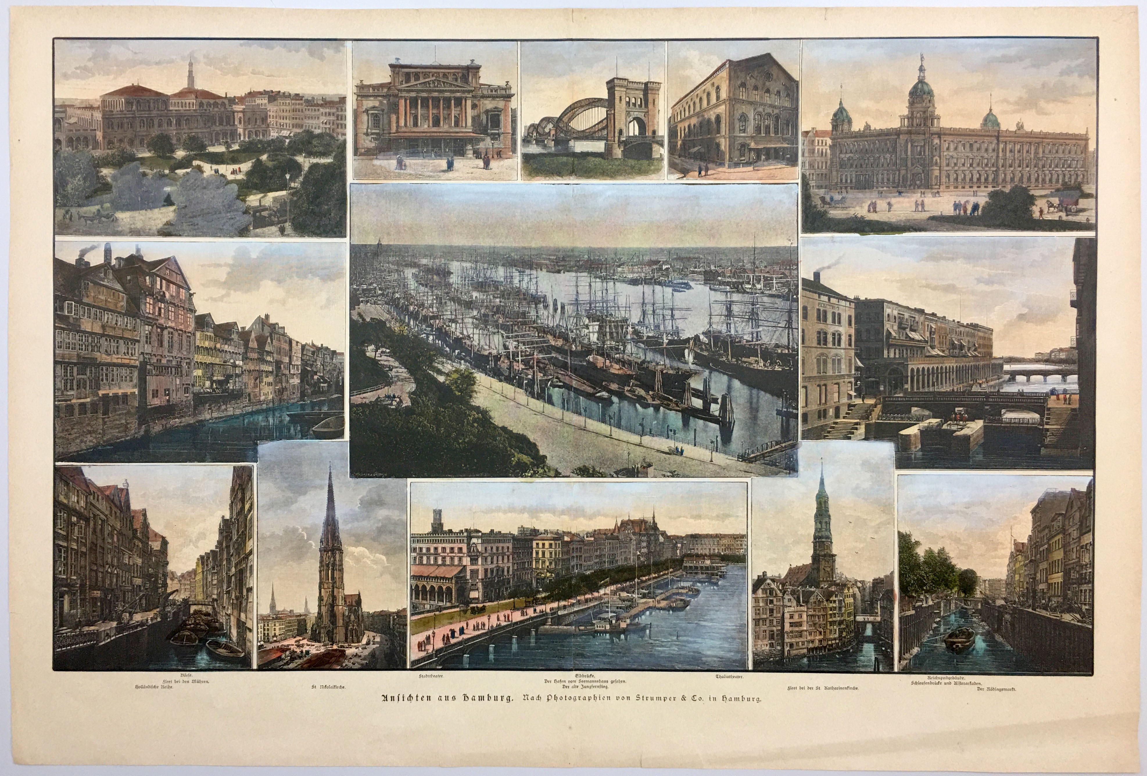 Hamburg um das Jahr 1887 von Ueber Sand und Meer, Allgemeine Illustrierte Zeitung