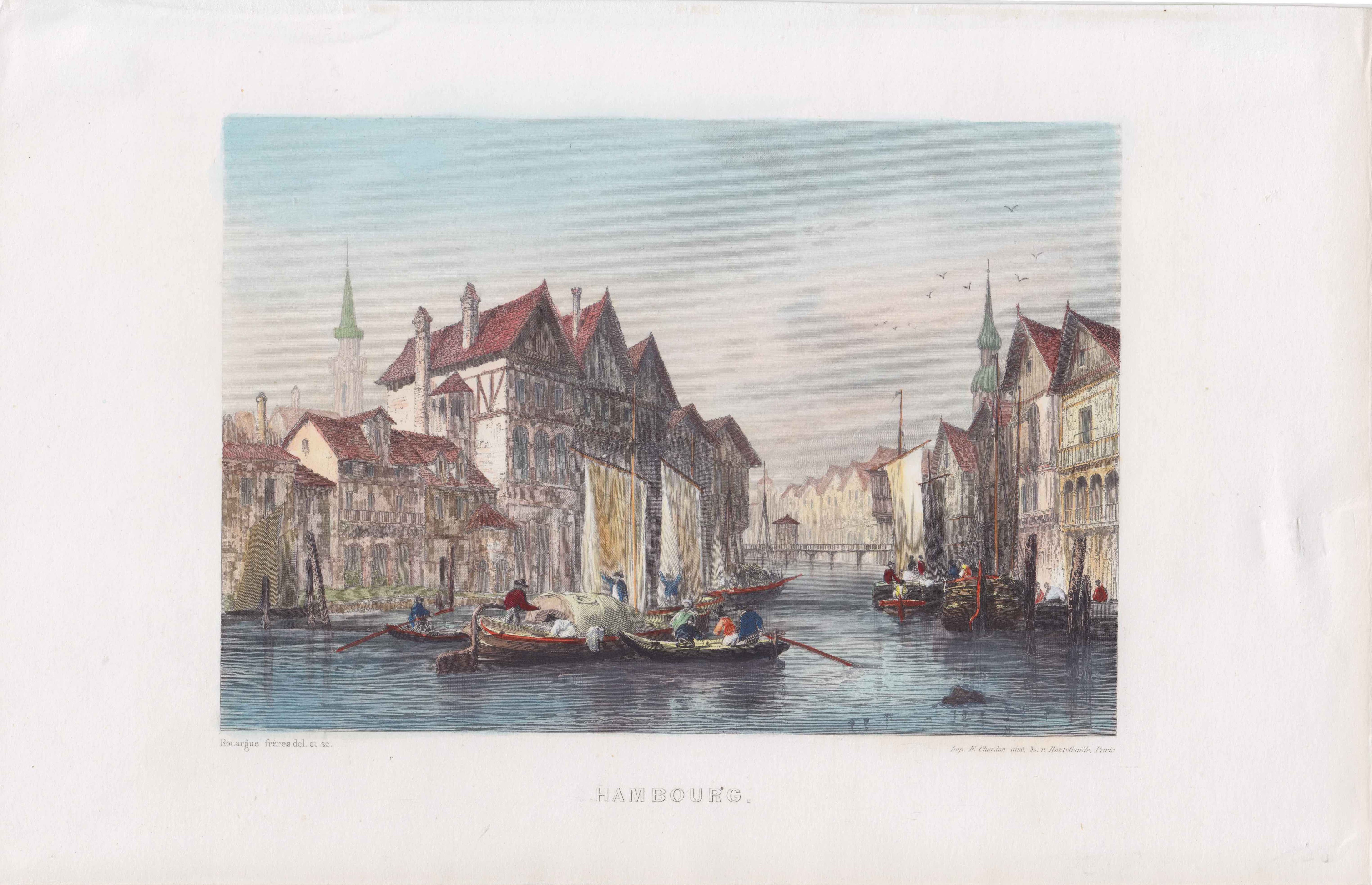 Hamburg in der Zeit um 1860 von Adolphe und Emile Rouargue