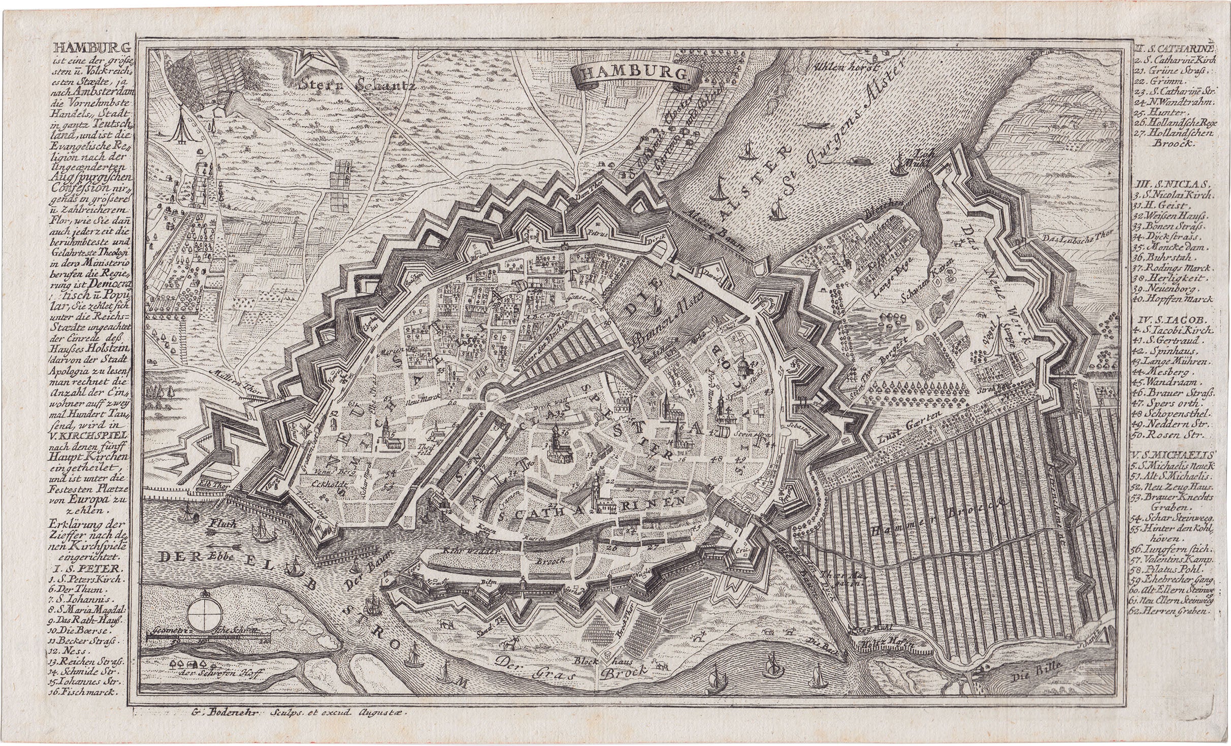 Hamburg im Jahr 1720 von Gabriel Bodenehr