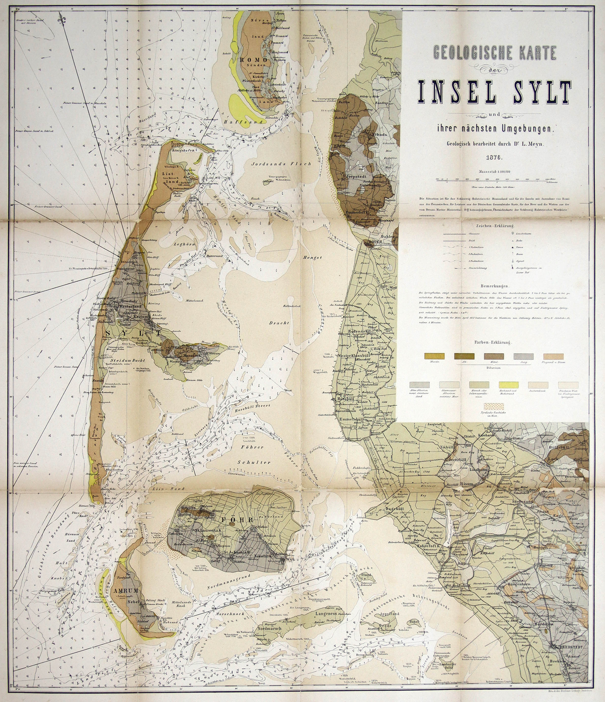 Sylt im Jahr 1876 von Ludwig Meyn