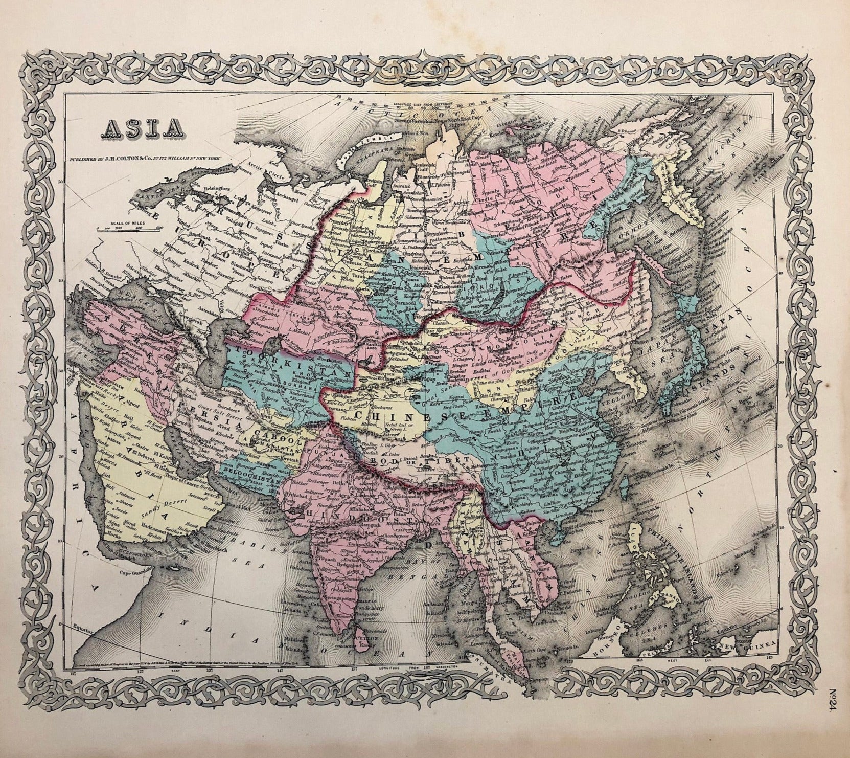 Asien im Jahr 1856