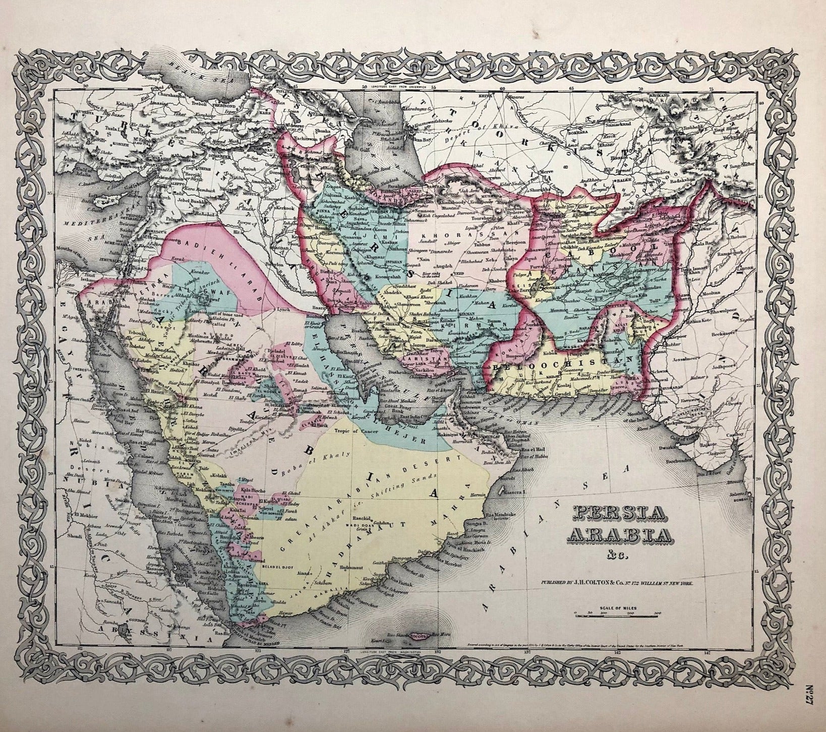 Persien und die arabische Halbinsel im Jahr 1855