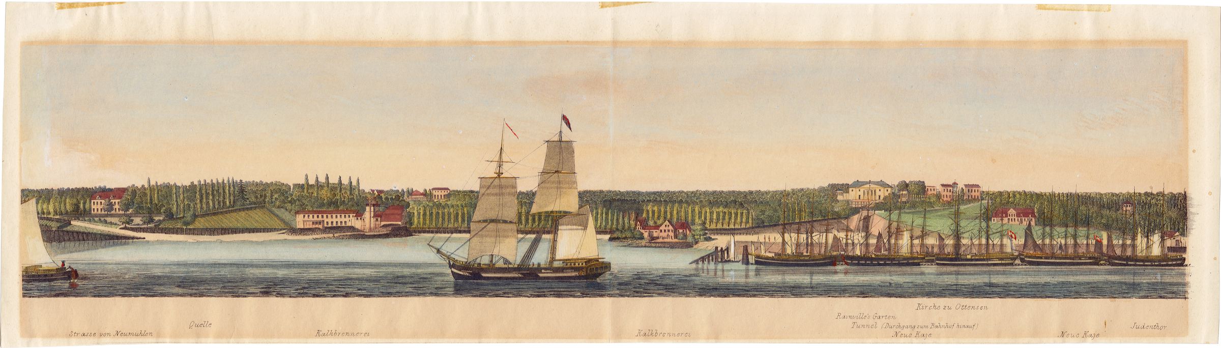 Altona um das Jahr 1840 von Joannes Willem Vos
