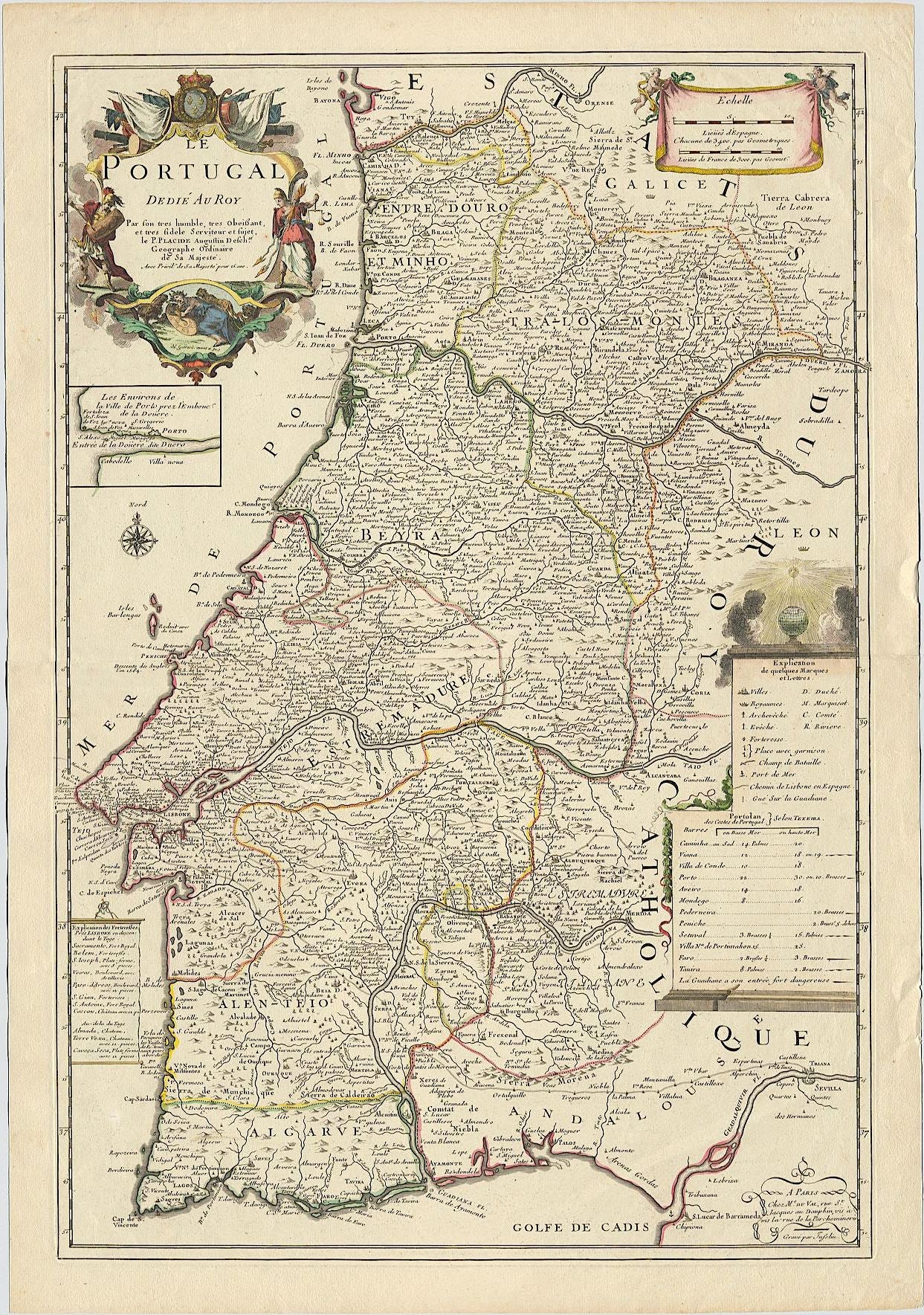 Portugal um das Jahr 1690 von Pere Placide de Sainte-Hélène