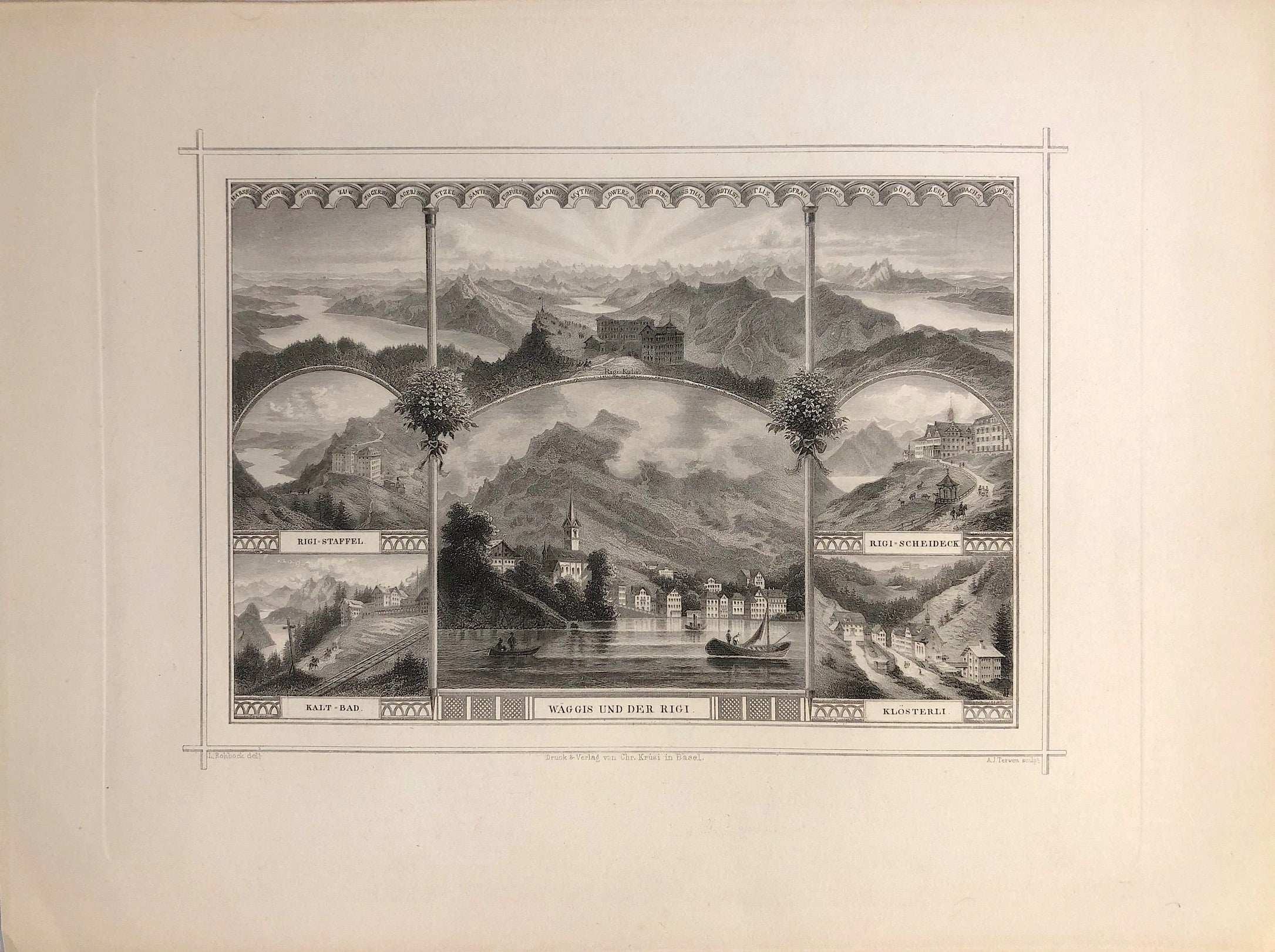 Luzern in der Zeit um 1850 von Ludwig Rohbock