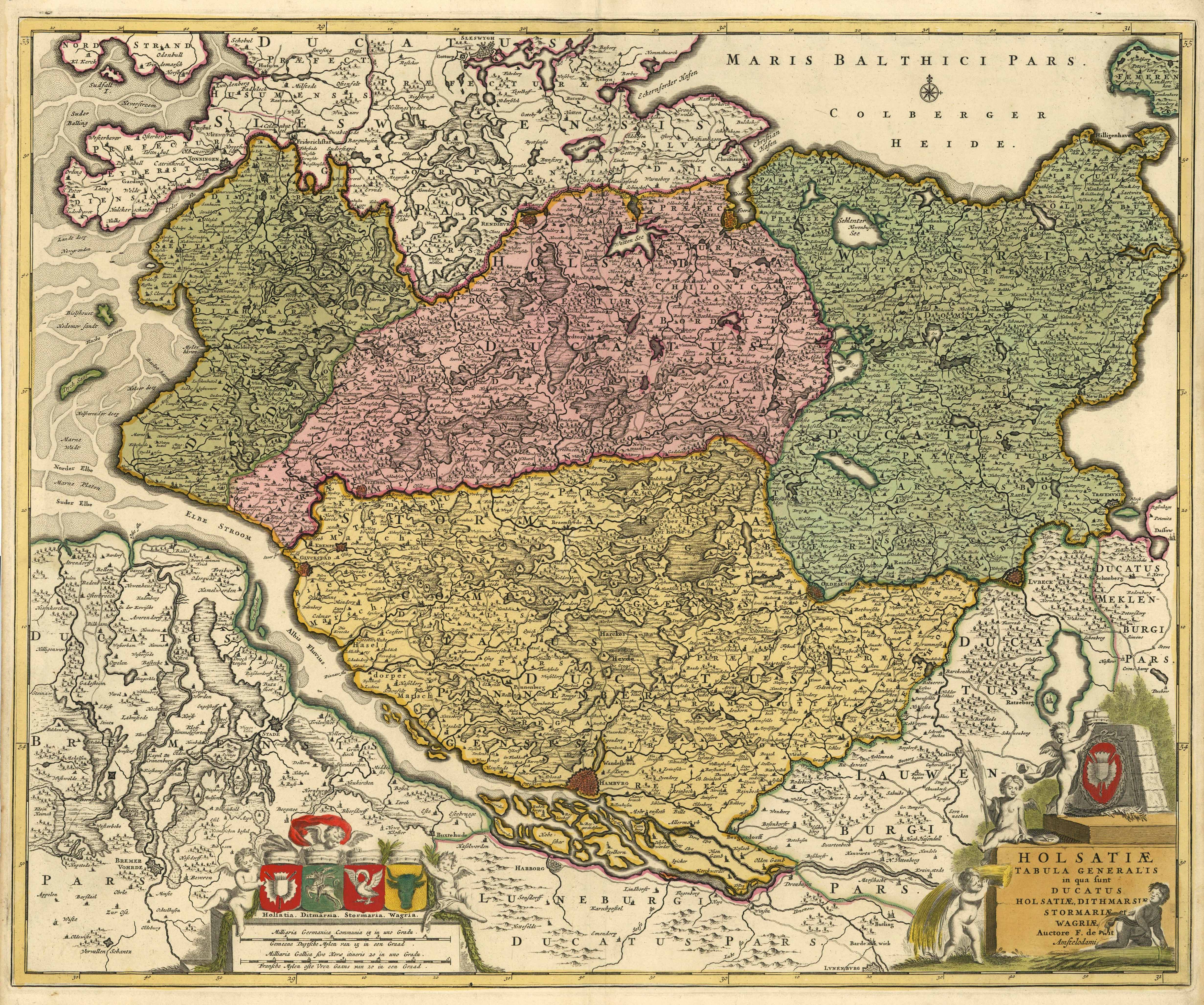 Norddeutschland um das Jahr 1680 von Frederik de Wit