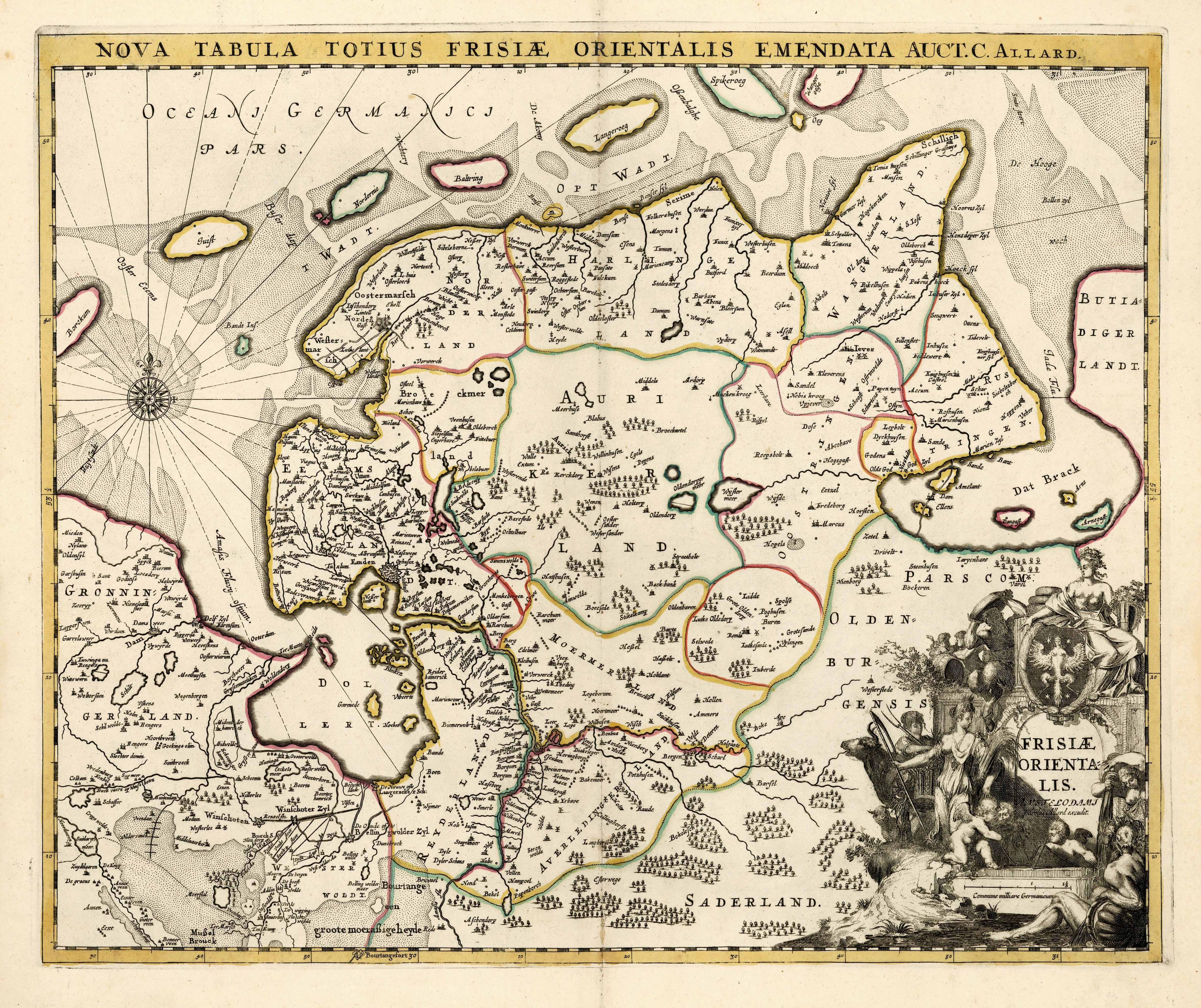 Ostfriesland im Jahr 1697 von Carel Allard