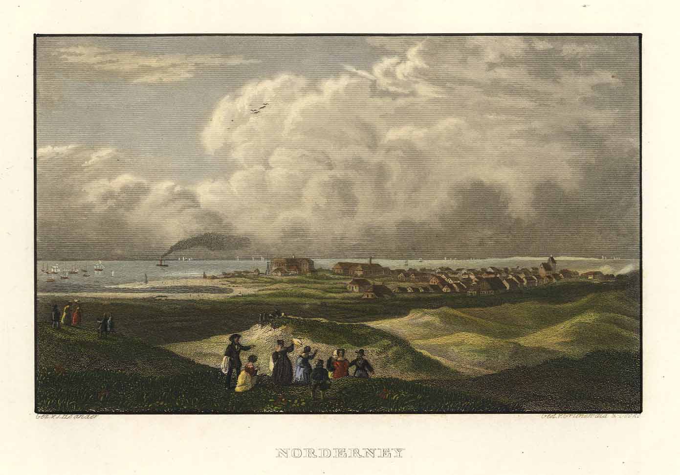 Norderney in der Zeit um 1840 von Johann Heinrich Sander