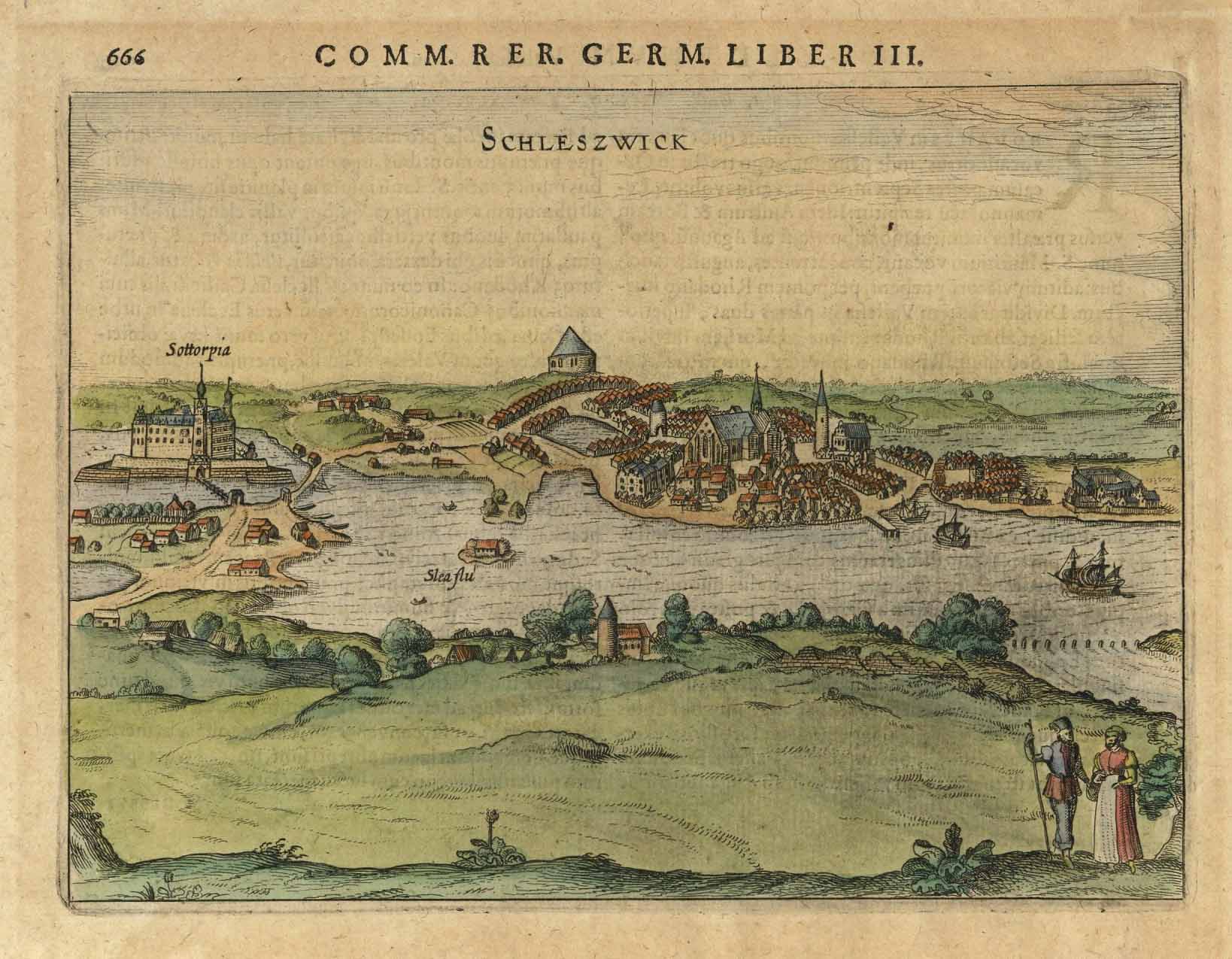 Schleswig im Jahr 1616 von Petrus Bertius