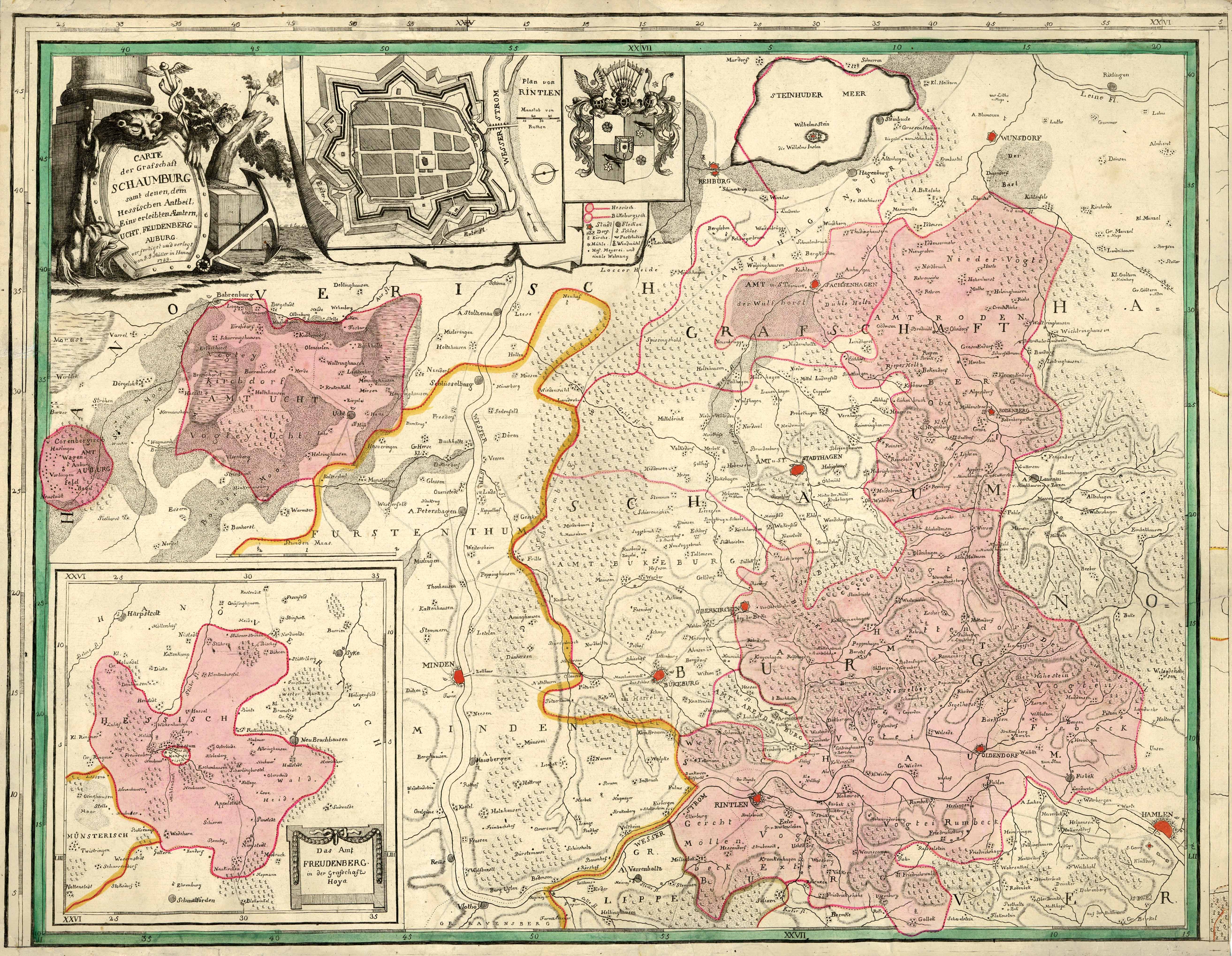 Schaumburg im Jahr 1789 von Johann Jakob Müller