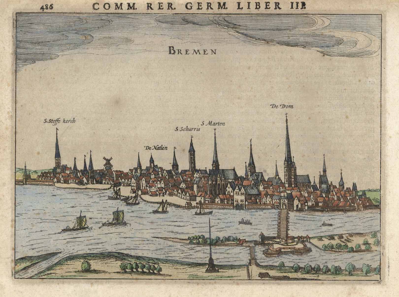 Bremen im Jahr 1616 von Petrus Bertius