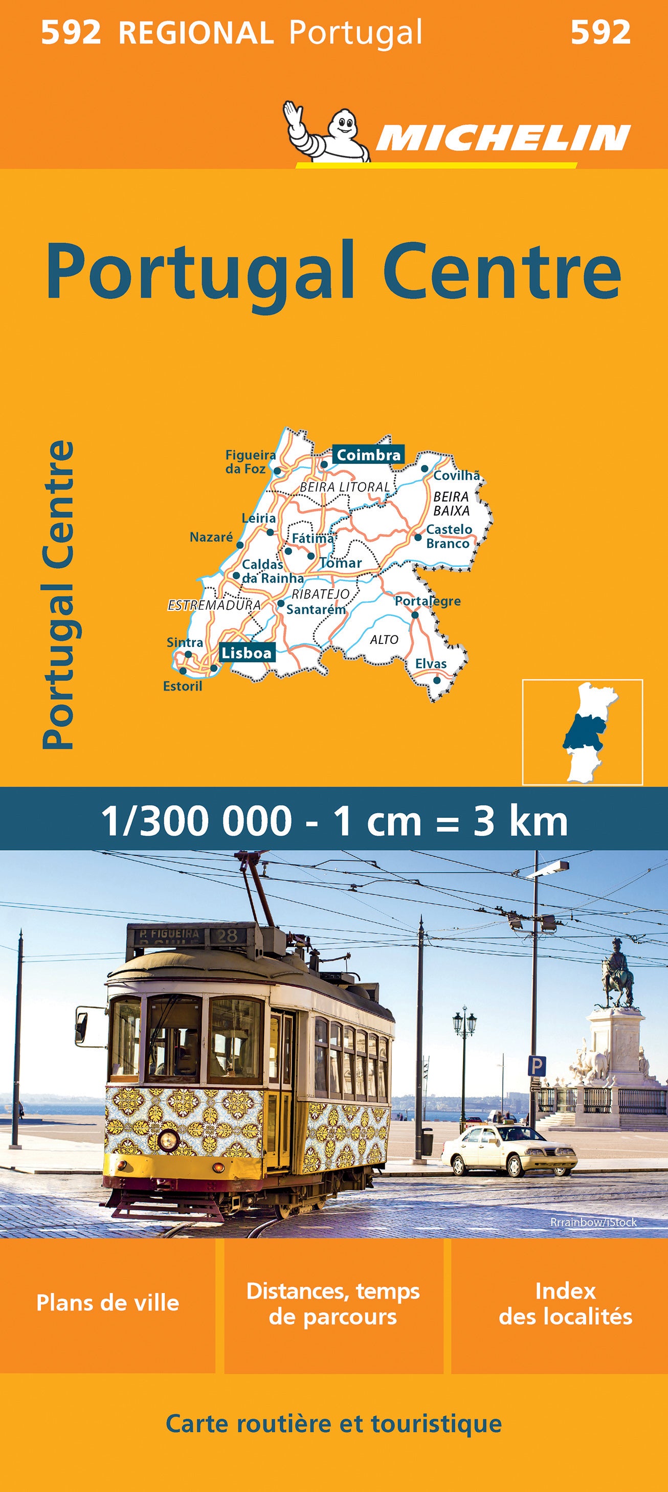 Portugal Mitte 1:300.000 - Michelin Regionalkarte