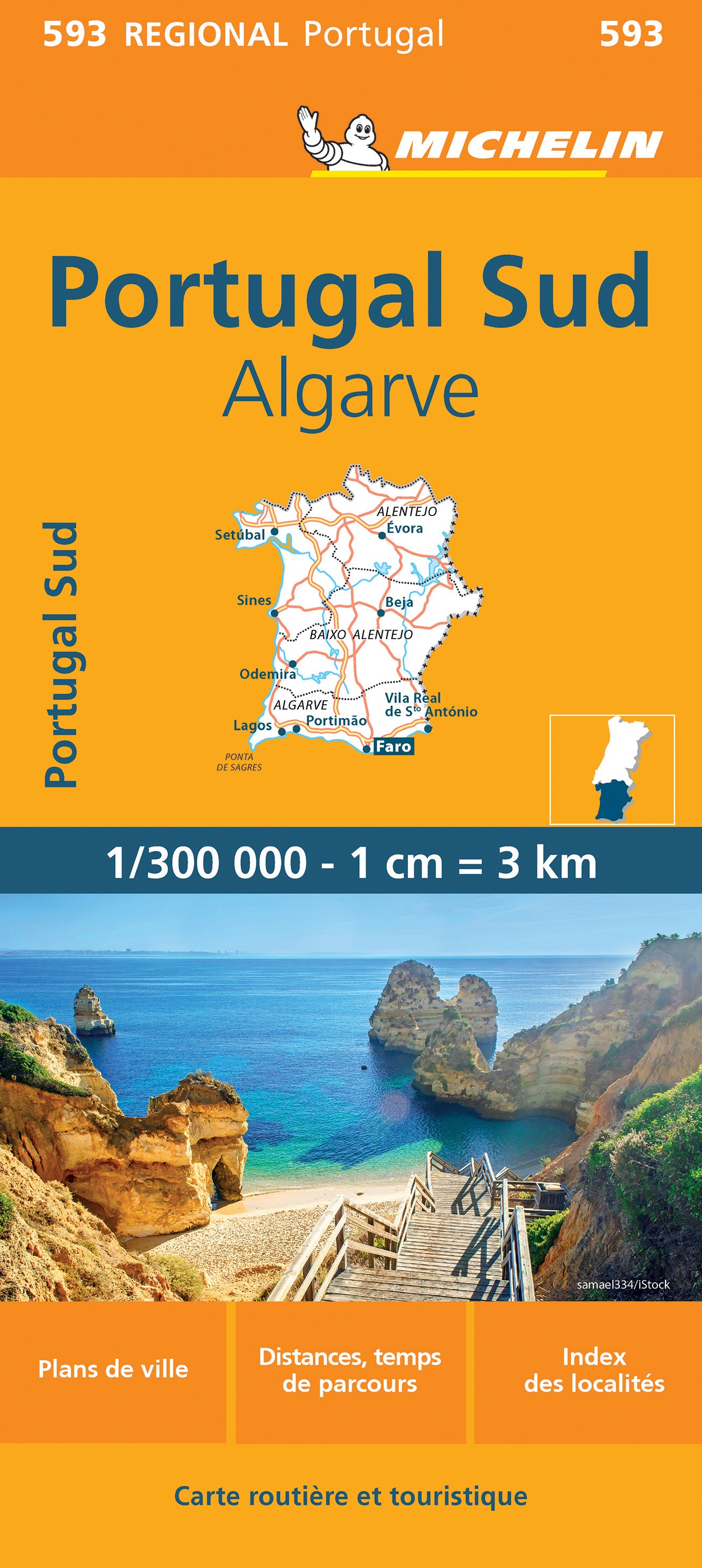 Portugal Süd, Algarve 1:300.000 - Michelin Regionalkarte