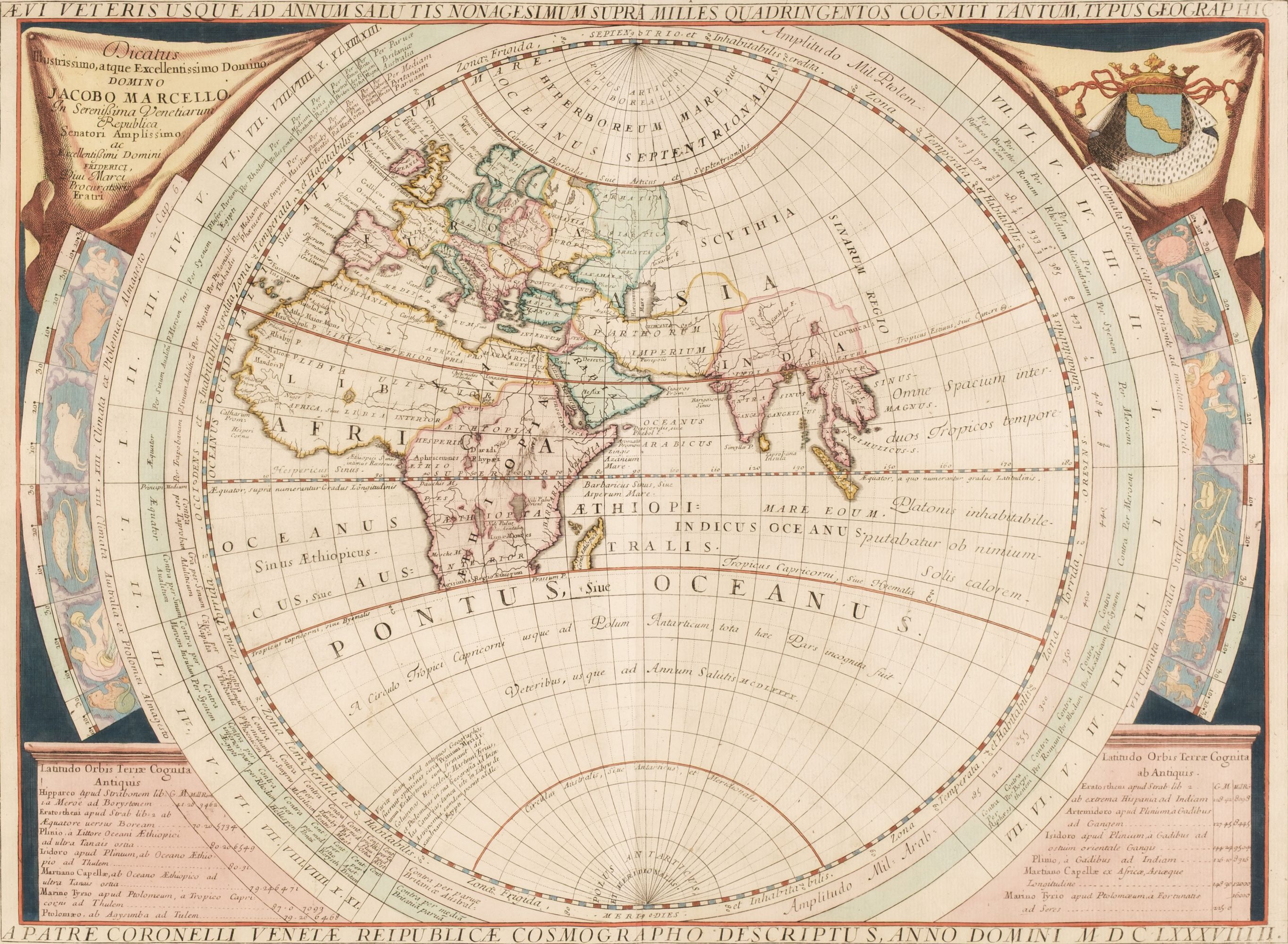 Welt der Antike aus dem Jahr 1690