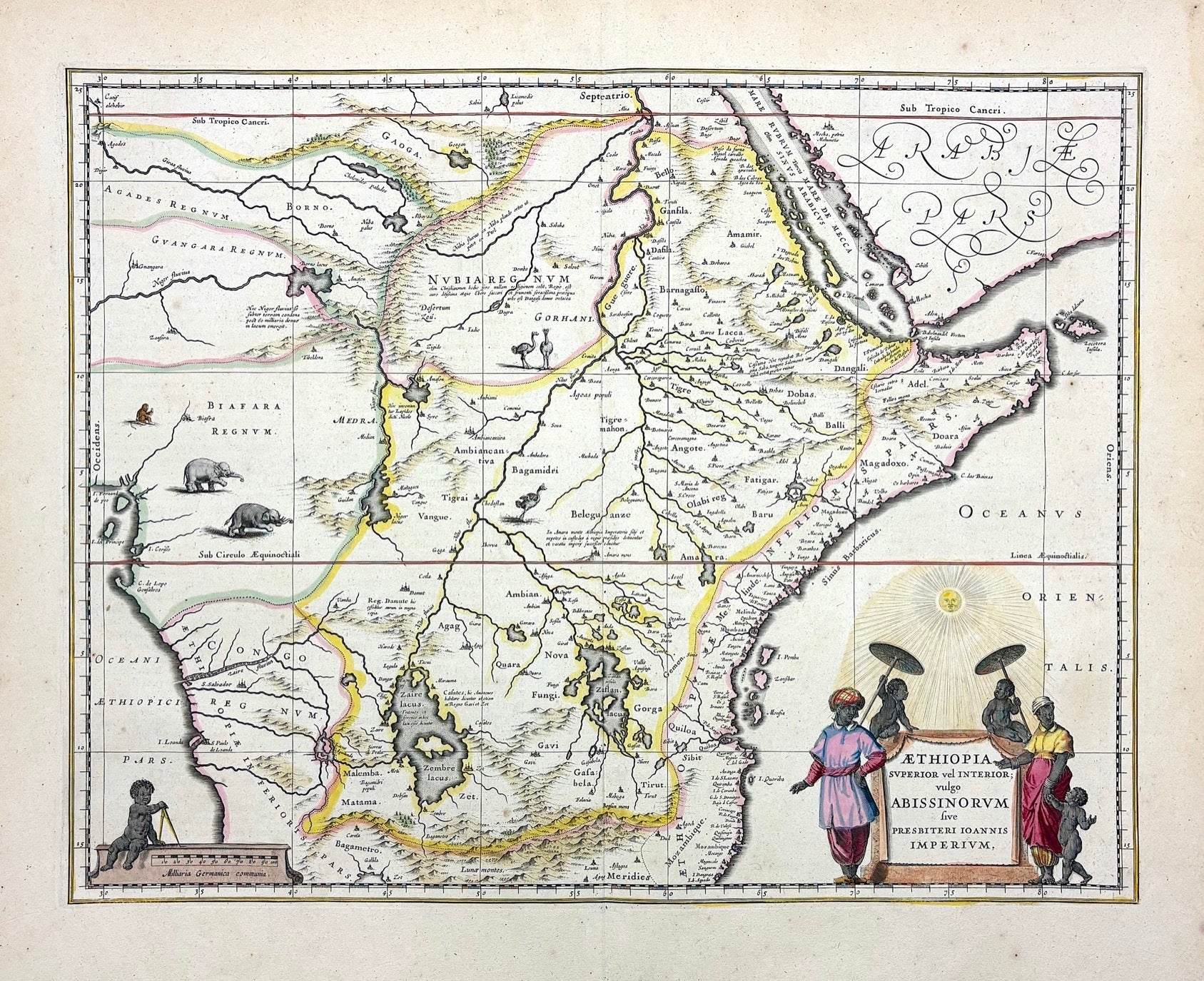 Äthiopien und Zentralafrika im Jahr 1642