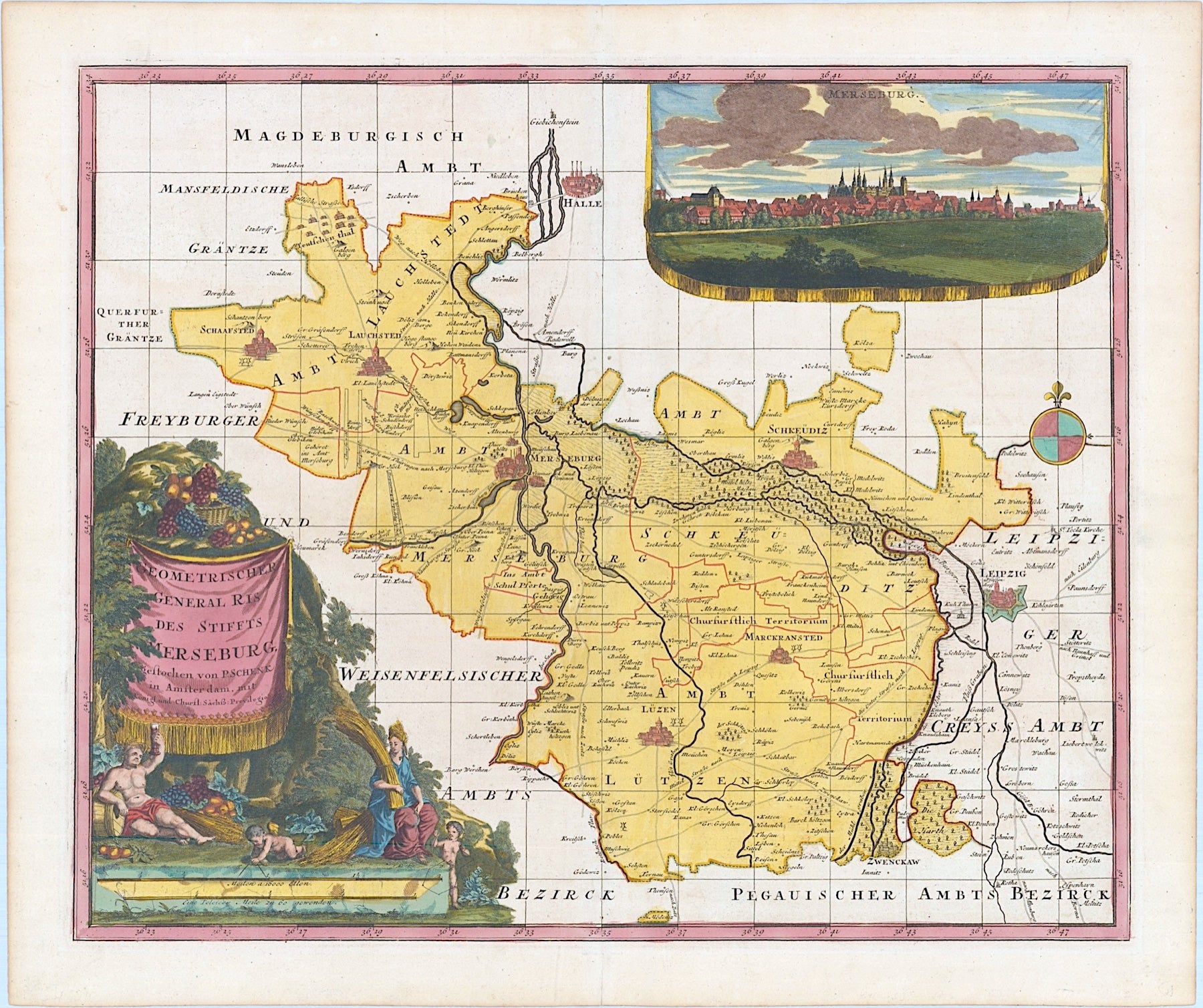 Merseburg im Jahr 1740