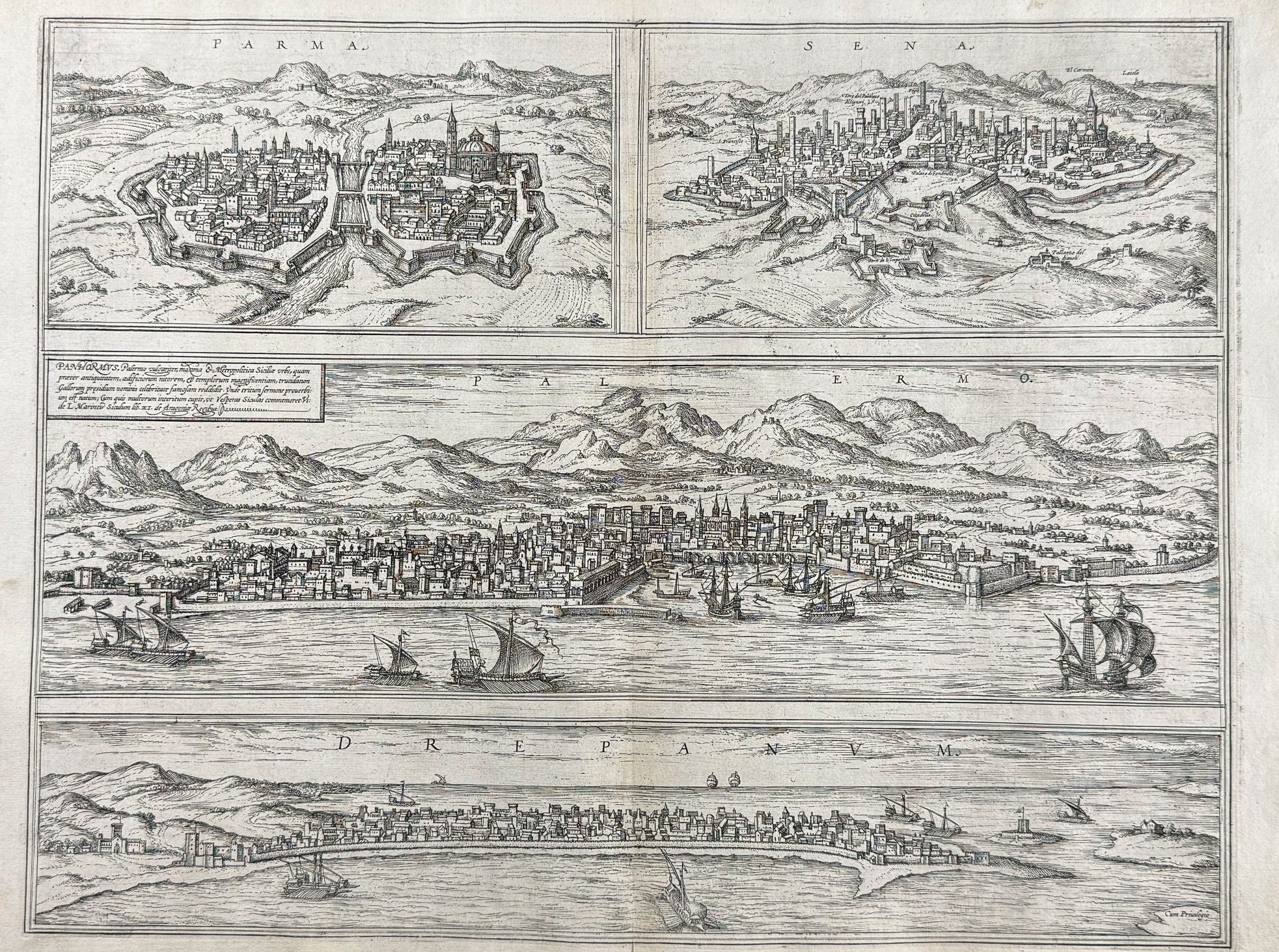 Parma, Siena und Palermo im Jahr 1575
