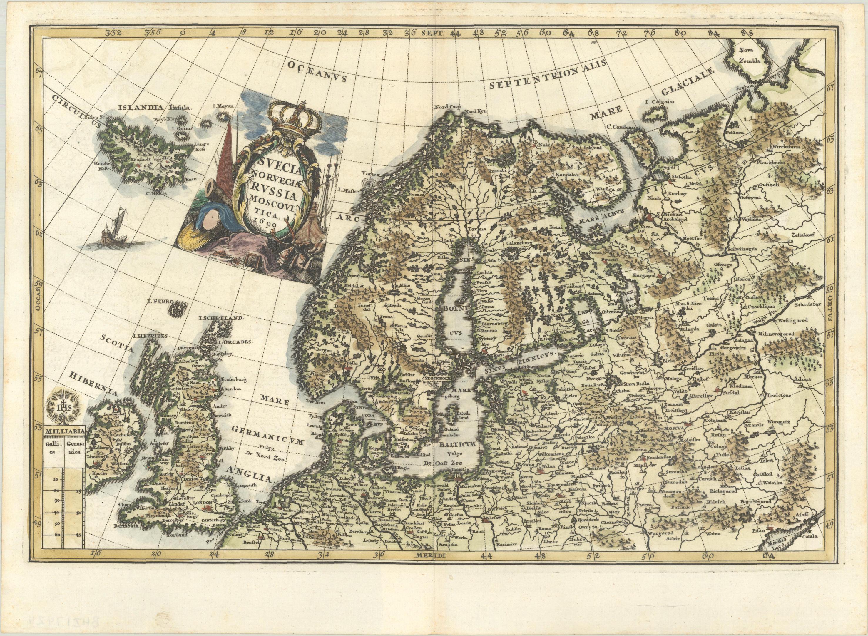 Skandinavien im Jahr 1699