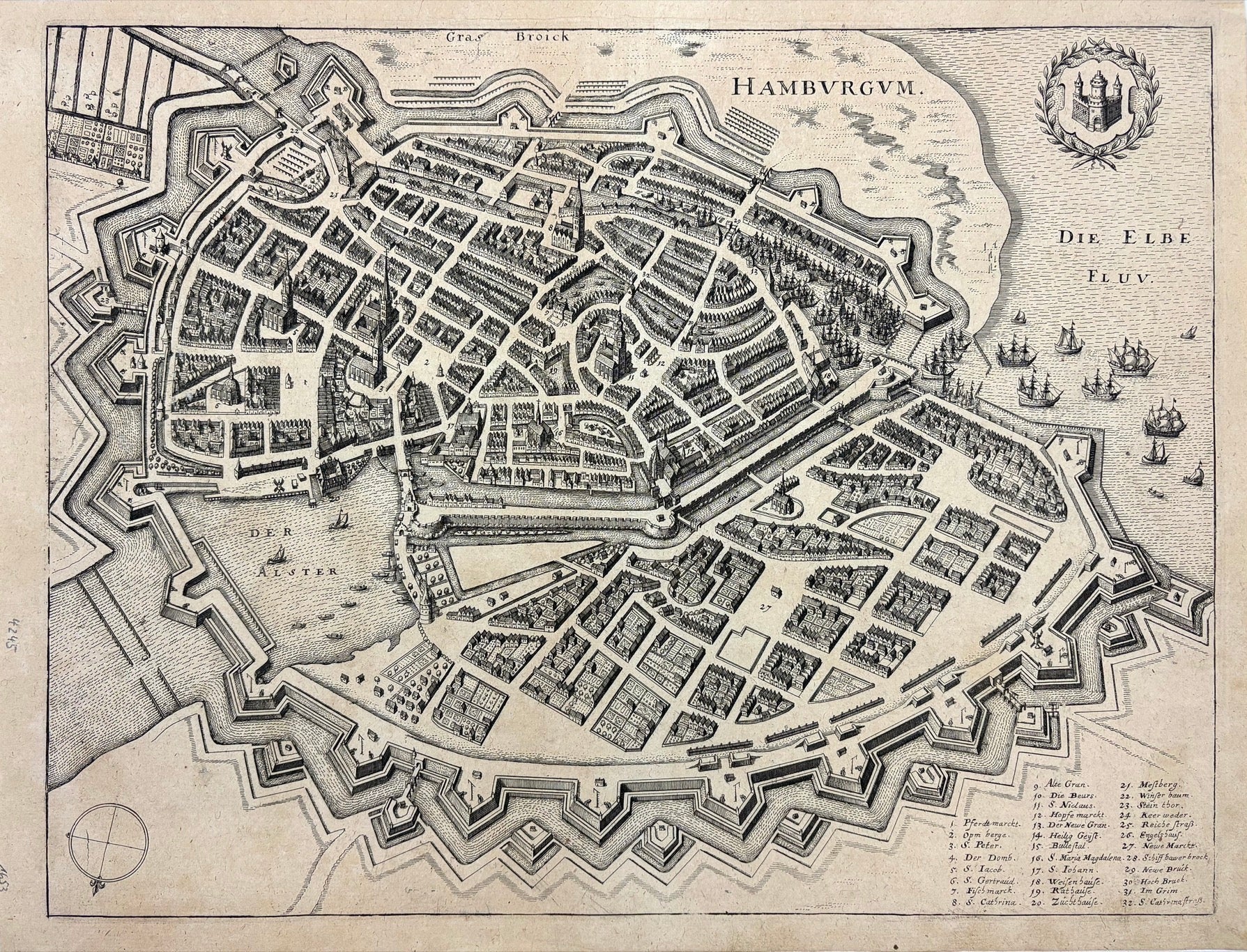 Hamburg im Jahr 1653