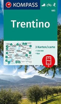 683 Trentino 1:50 000 - Kompass Wanderkarte