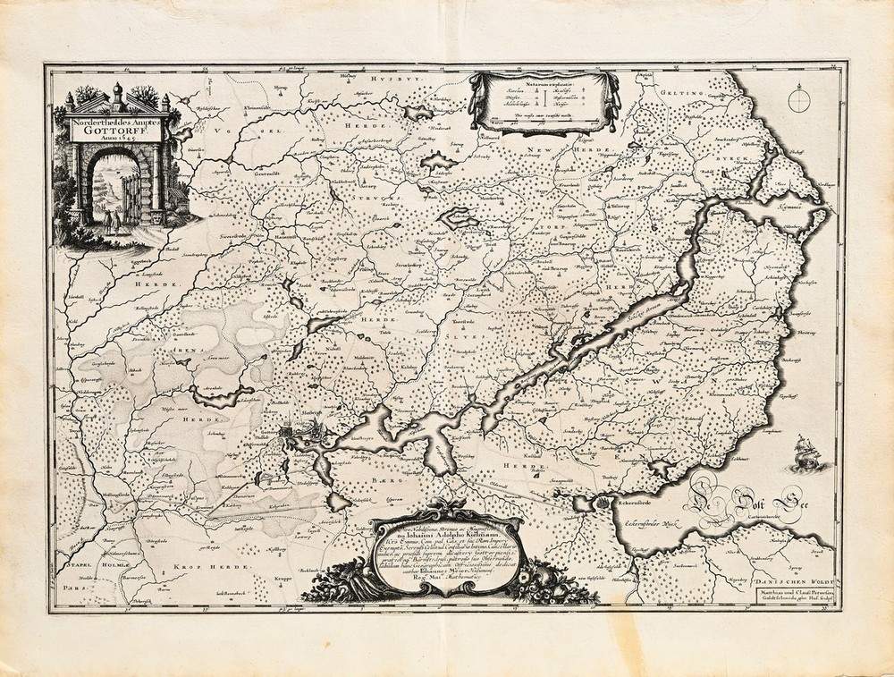 Schleswig und die Schlei im Jahr 1653