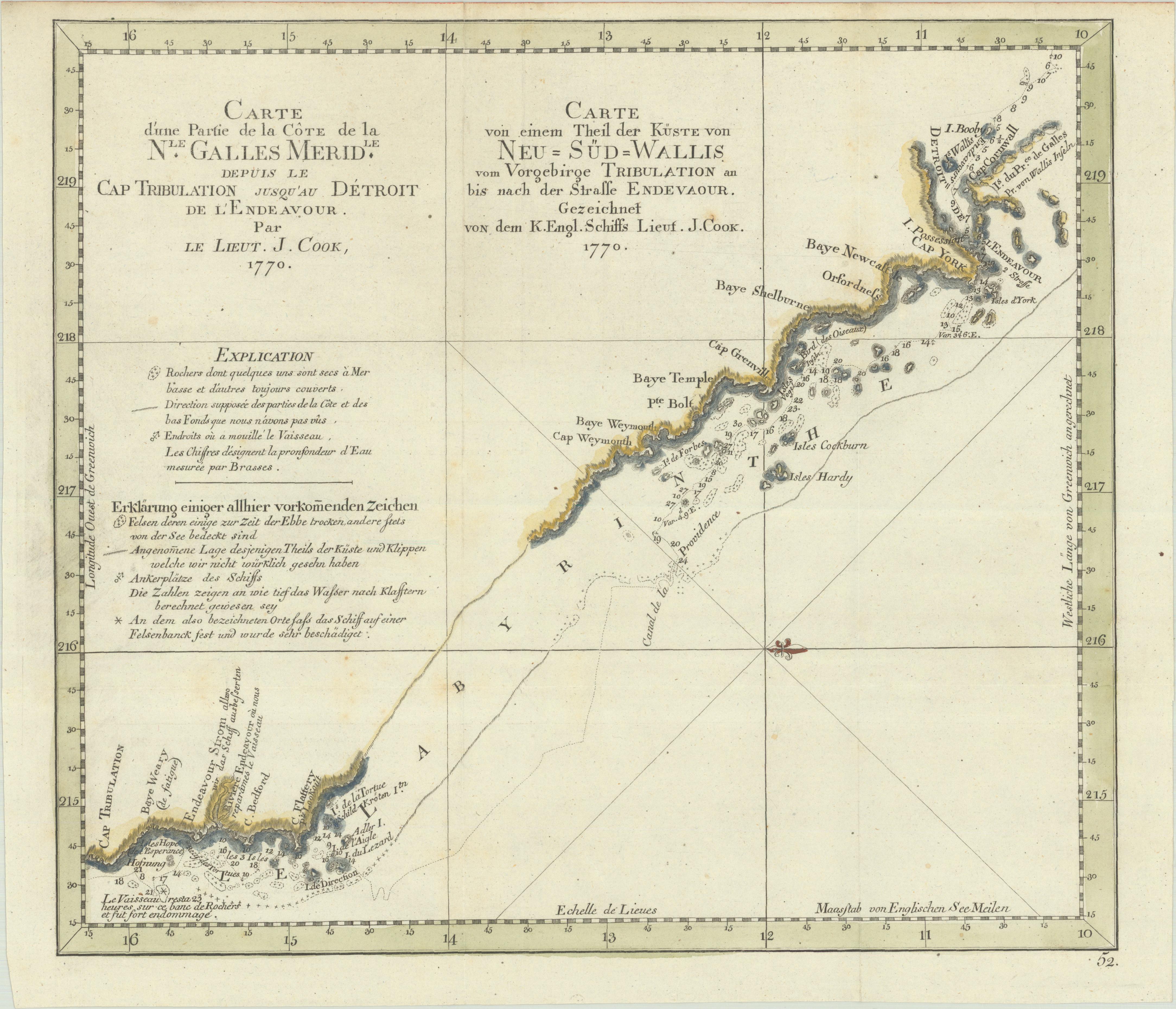 Great Barrier Reef im Jahr 1770