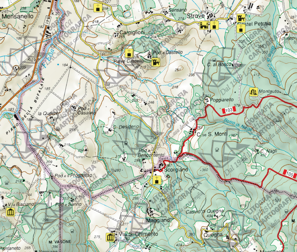 Montagnola Senese - 1:35.000