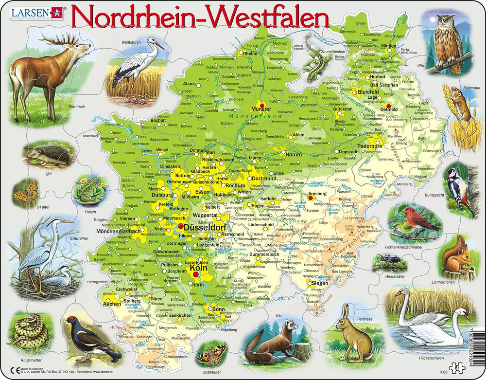 Nordrhein-Westfalen Physisch - Larsen Puzzle