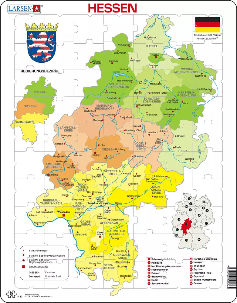 Hessen Politisch - Larsen Puzzle
