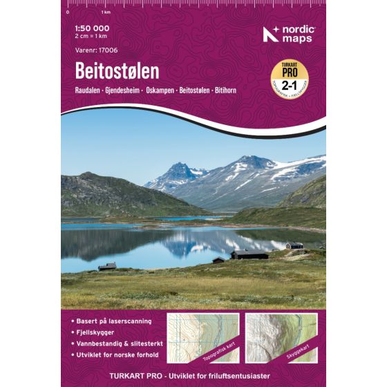 Beitostølen 1:50.000 - Turkart Pro Wanderkarte